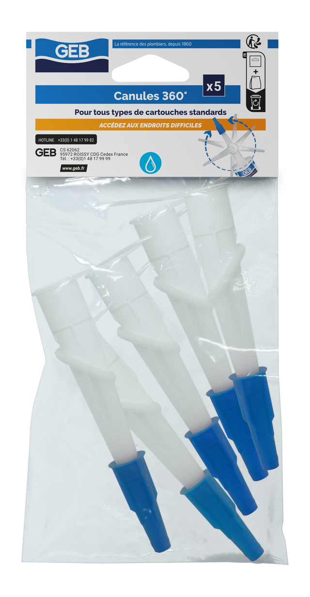 CANULES 360 ° -  sachet de 5 canules