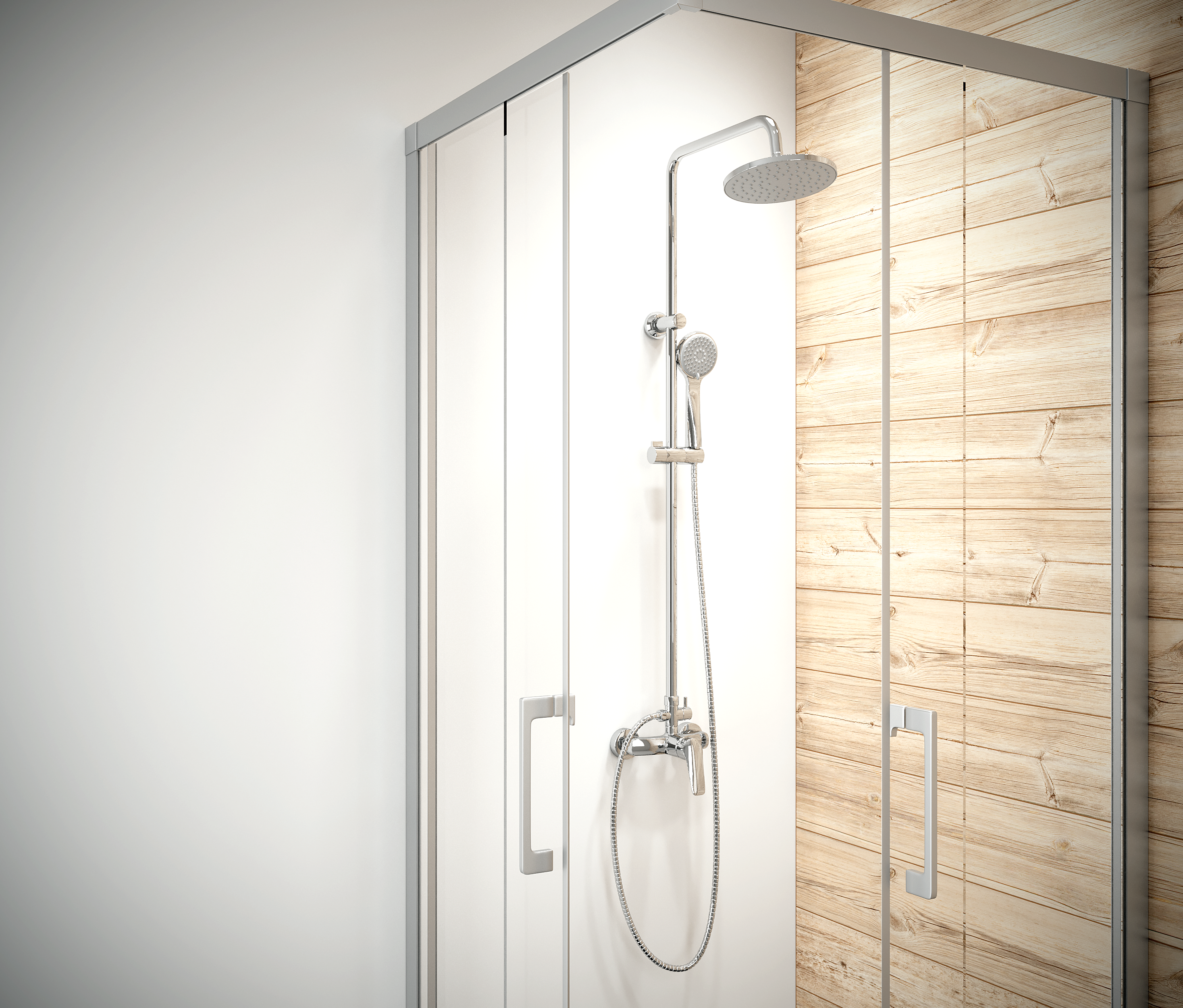 Kolumna prysznicowa z baterią Boro Deante - 2