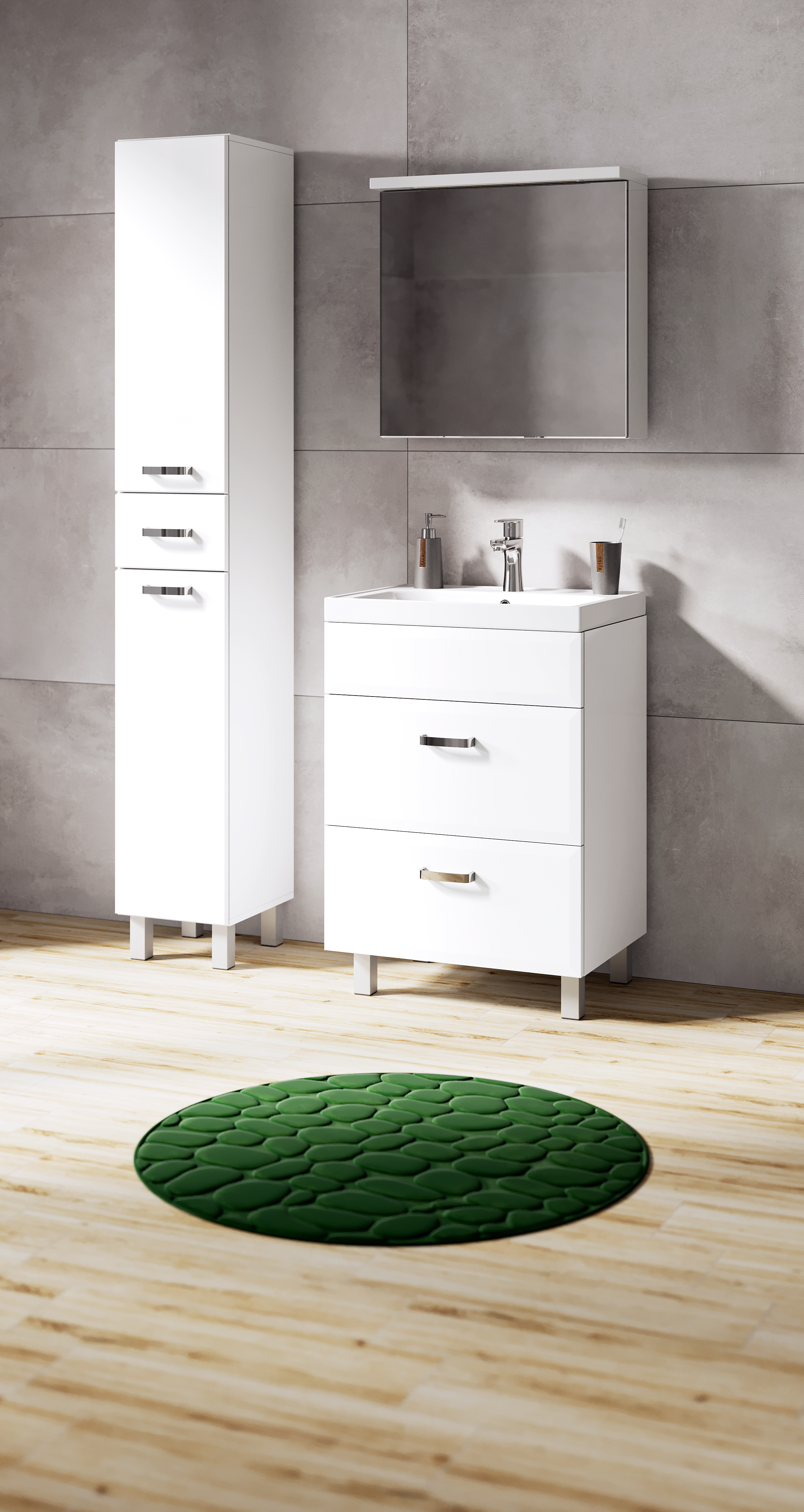 Umywalka ceramiczna Storm 60 Sensea - 2