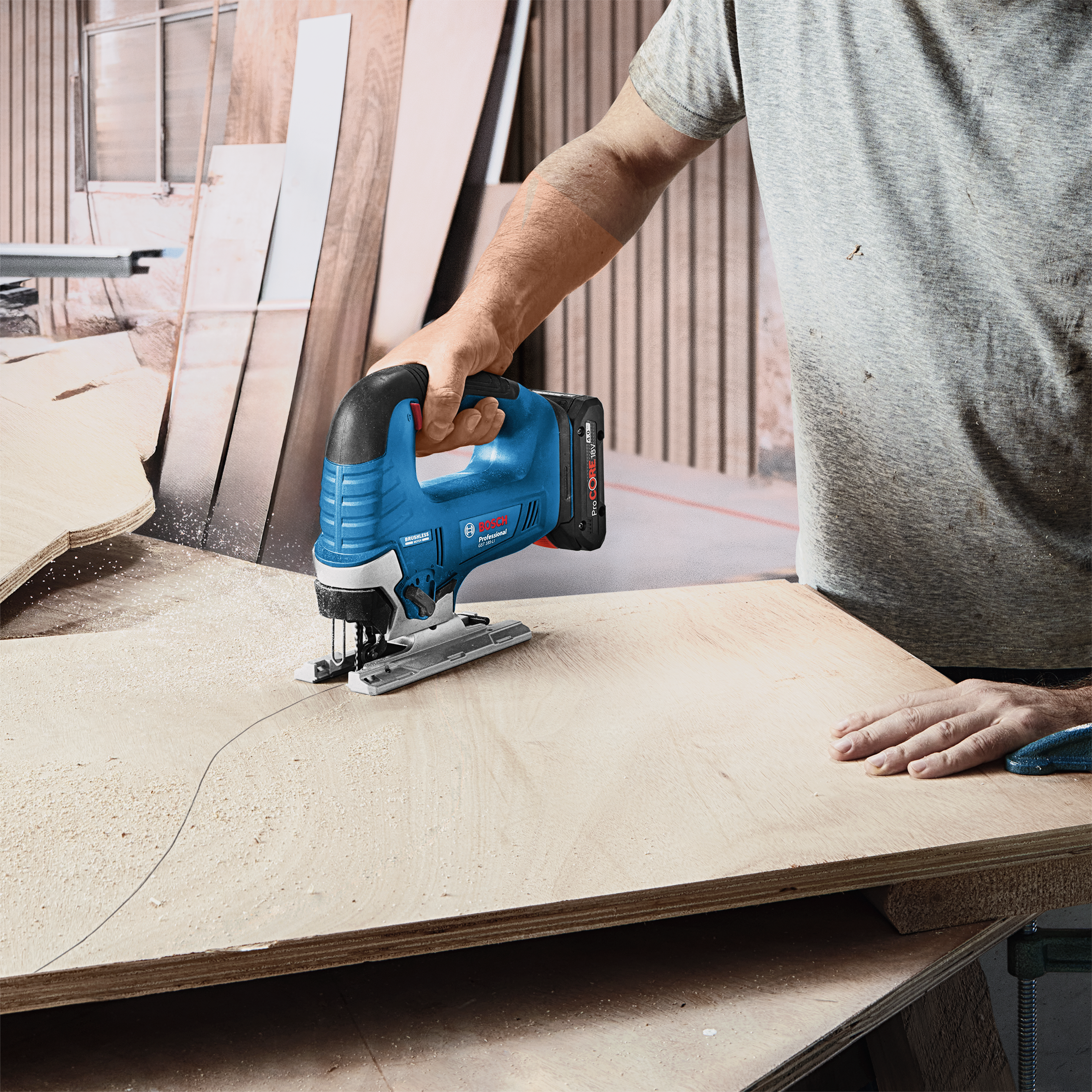 Bezprzewodowa wyrzynarka  18 V GST185 0ak BOSCH PROFESSIONAL - 2