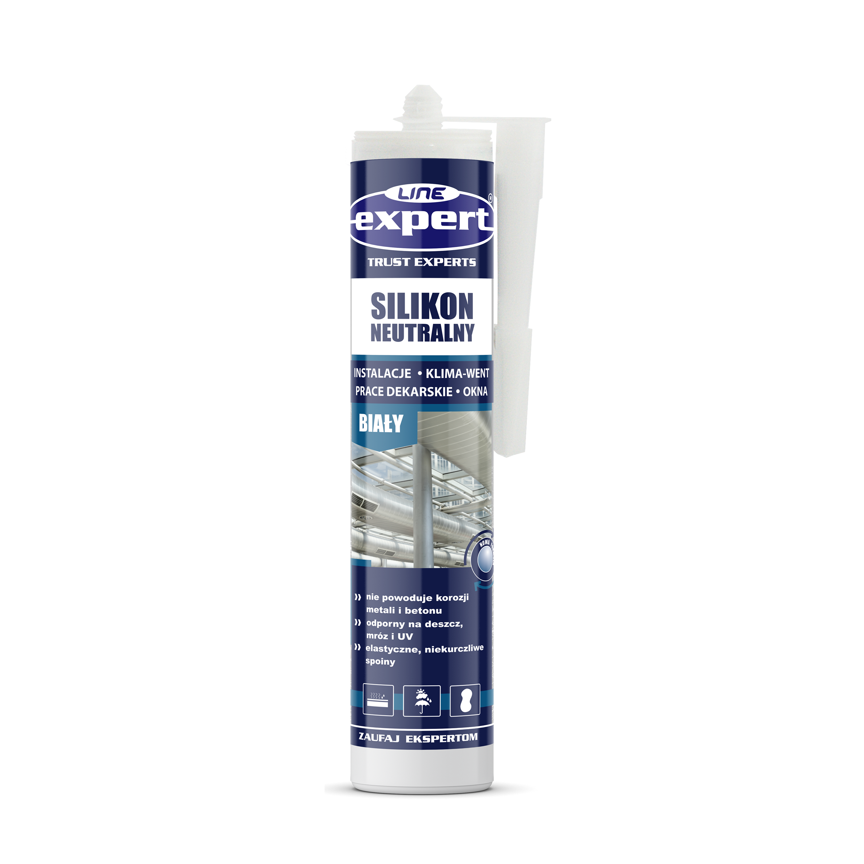 Silikon neutralny biały 280 ml Expert