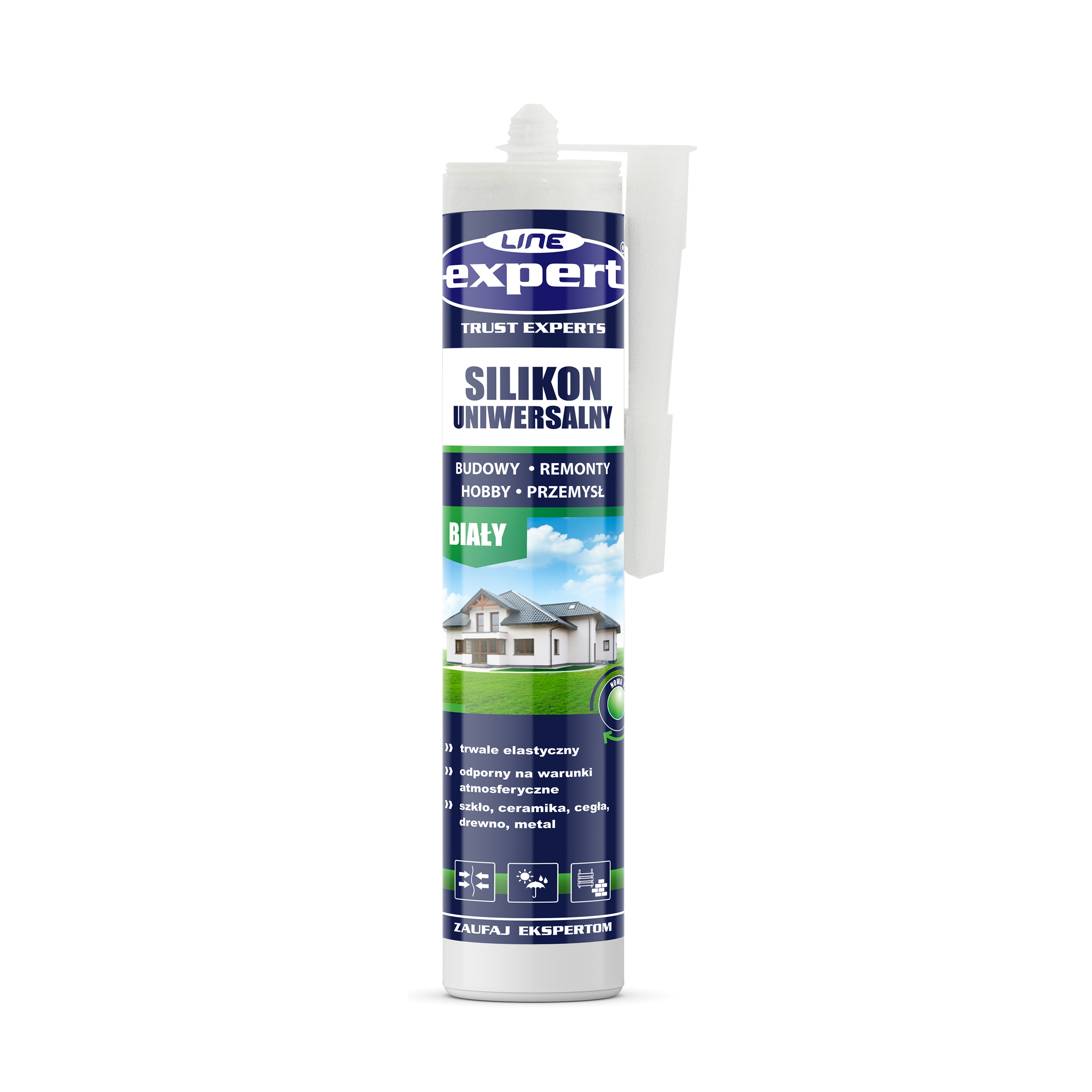 Silikon uniwersalny biały 280 ml Expert Line