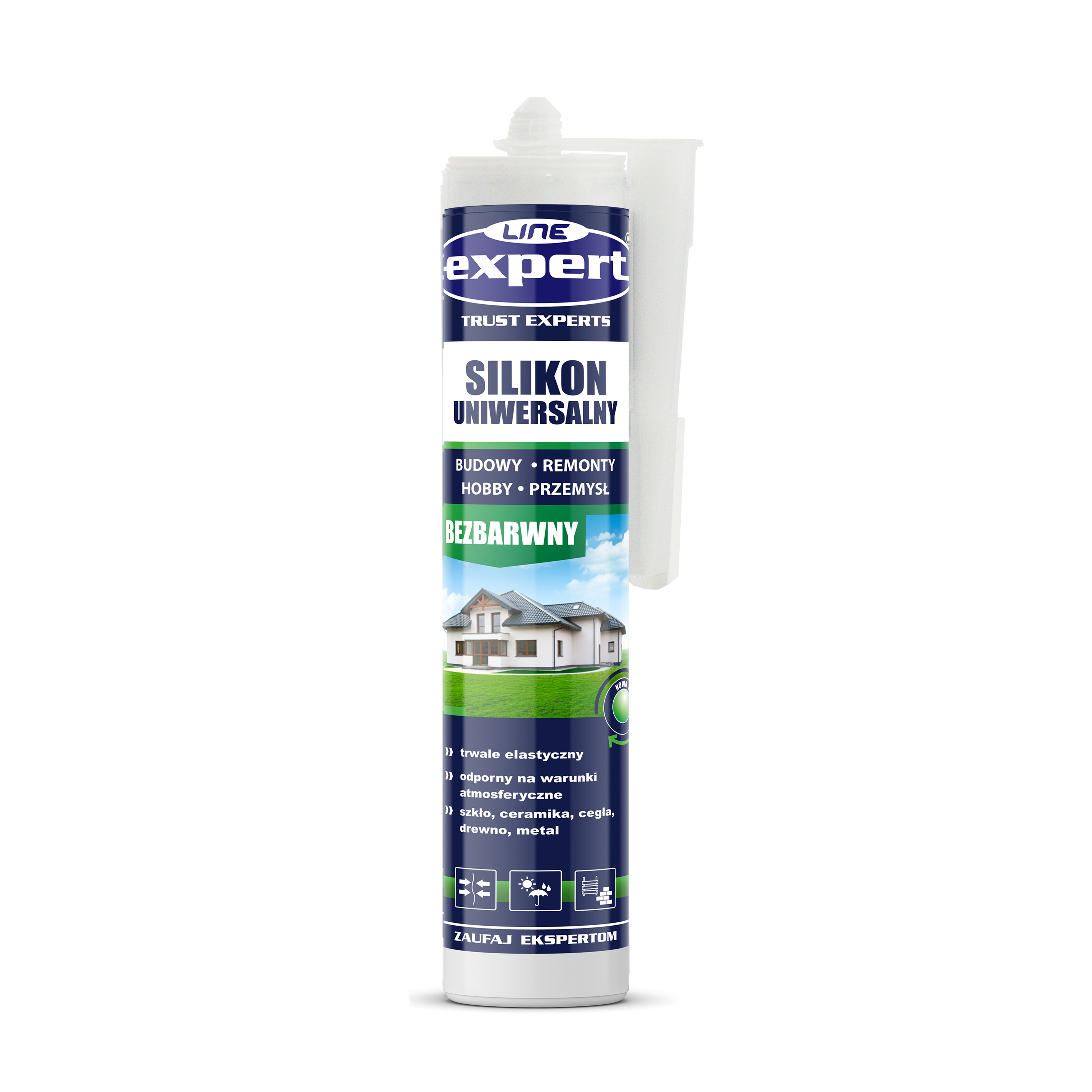 Silikon sanitarny bezbarwny 280 ml Expert Line - 2