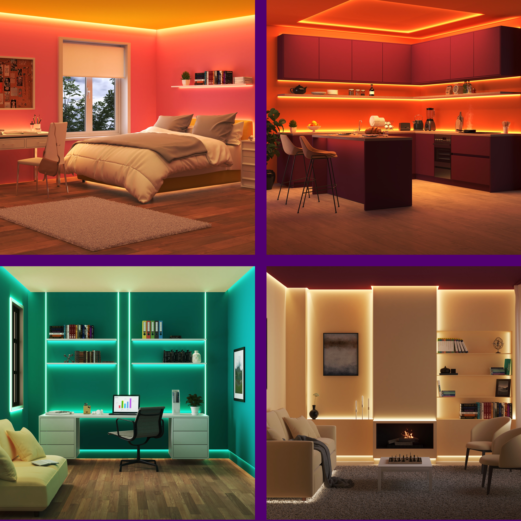 Striscia led 4m luce rgb multicolore WIZ - 3