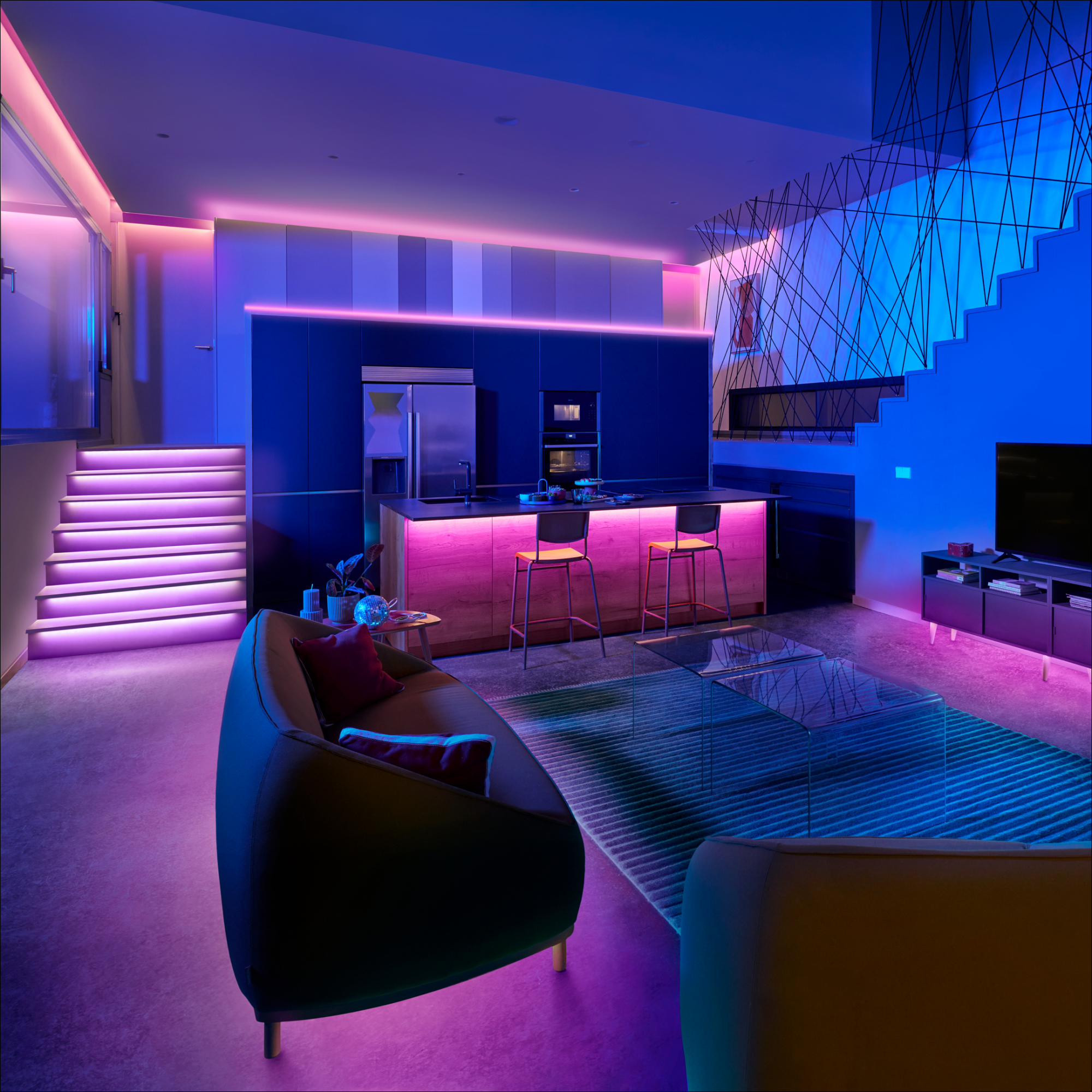 Striscia led 4m luce rgb multicolore WIZ - 2