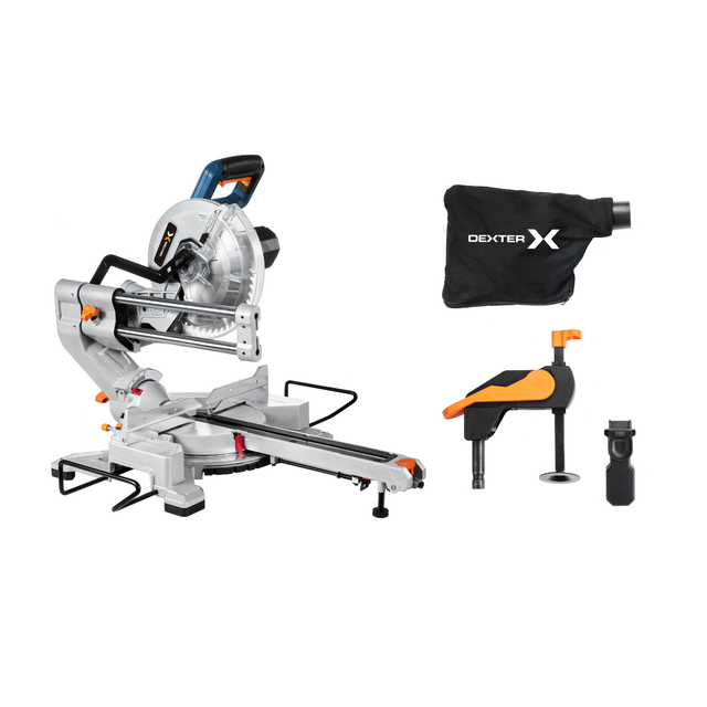 Ingletadora telescópica DEXTER  - Disco ⌀ 216 mm - Potencia 1700 W - 5500 RPM