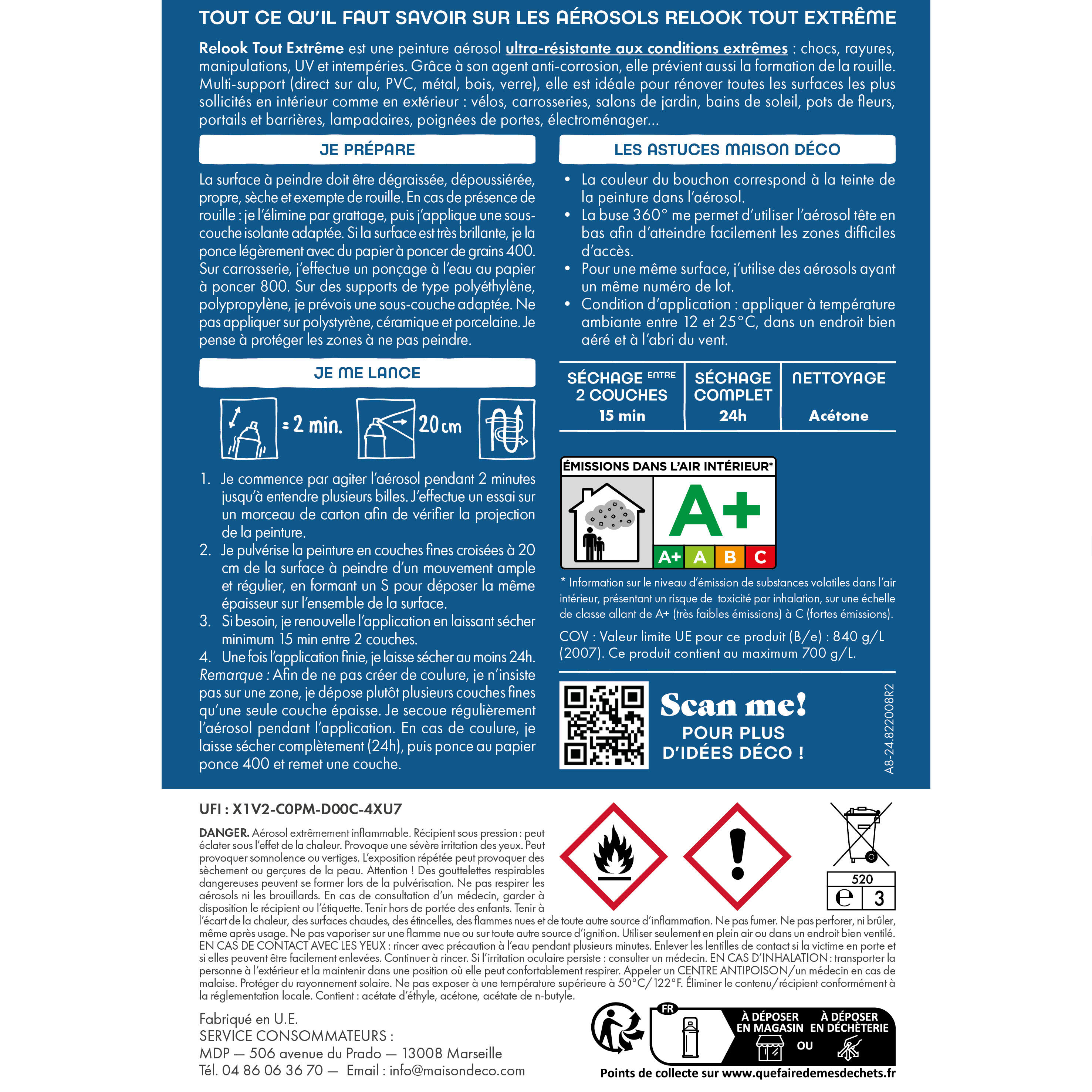 Bombe De Peinture RAL Belton 400ml - 163 Couleurs Urban Painters