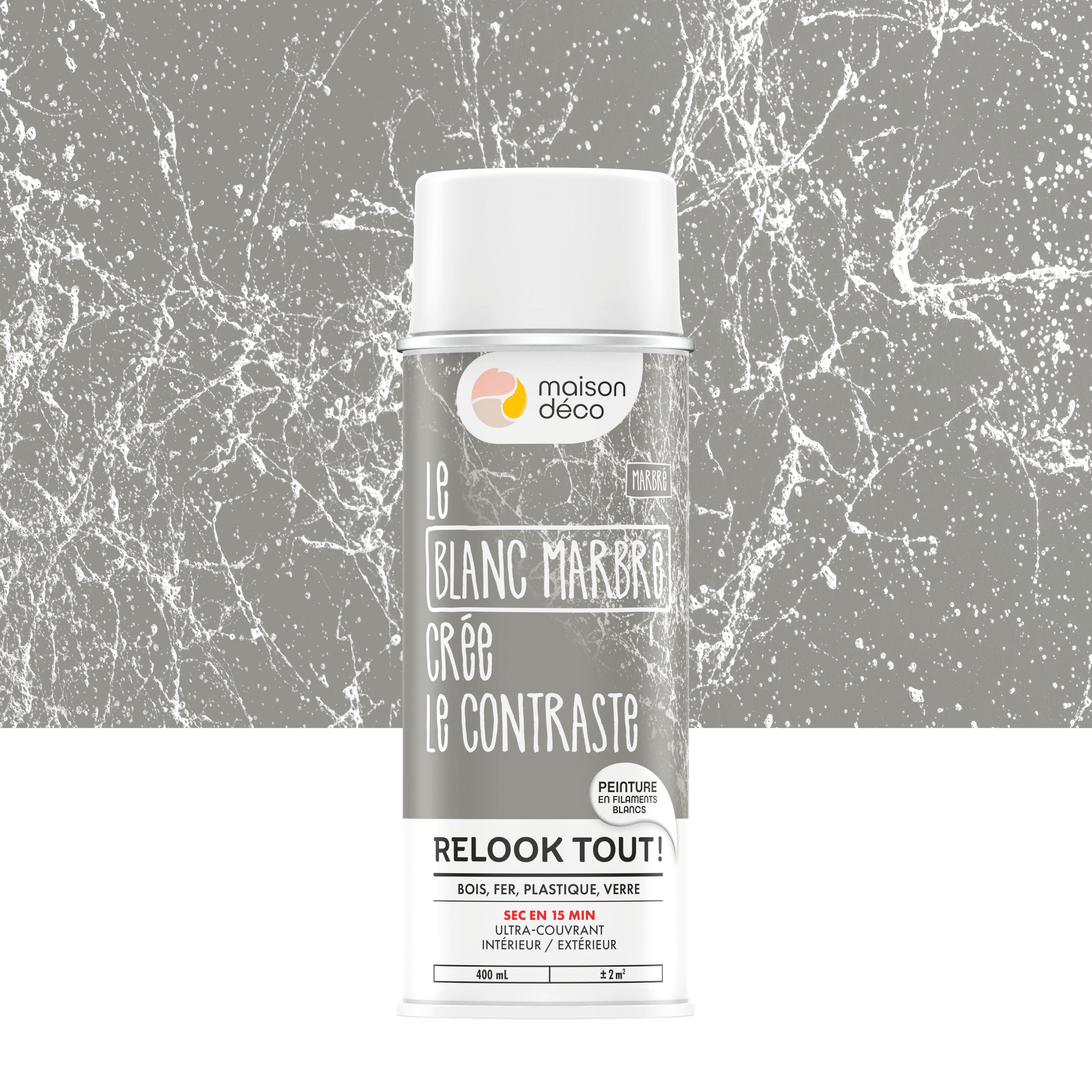 Bombe De Peinture Relook Tout MAISON DECO Outremer Satiné 400 Ml