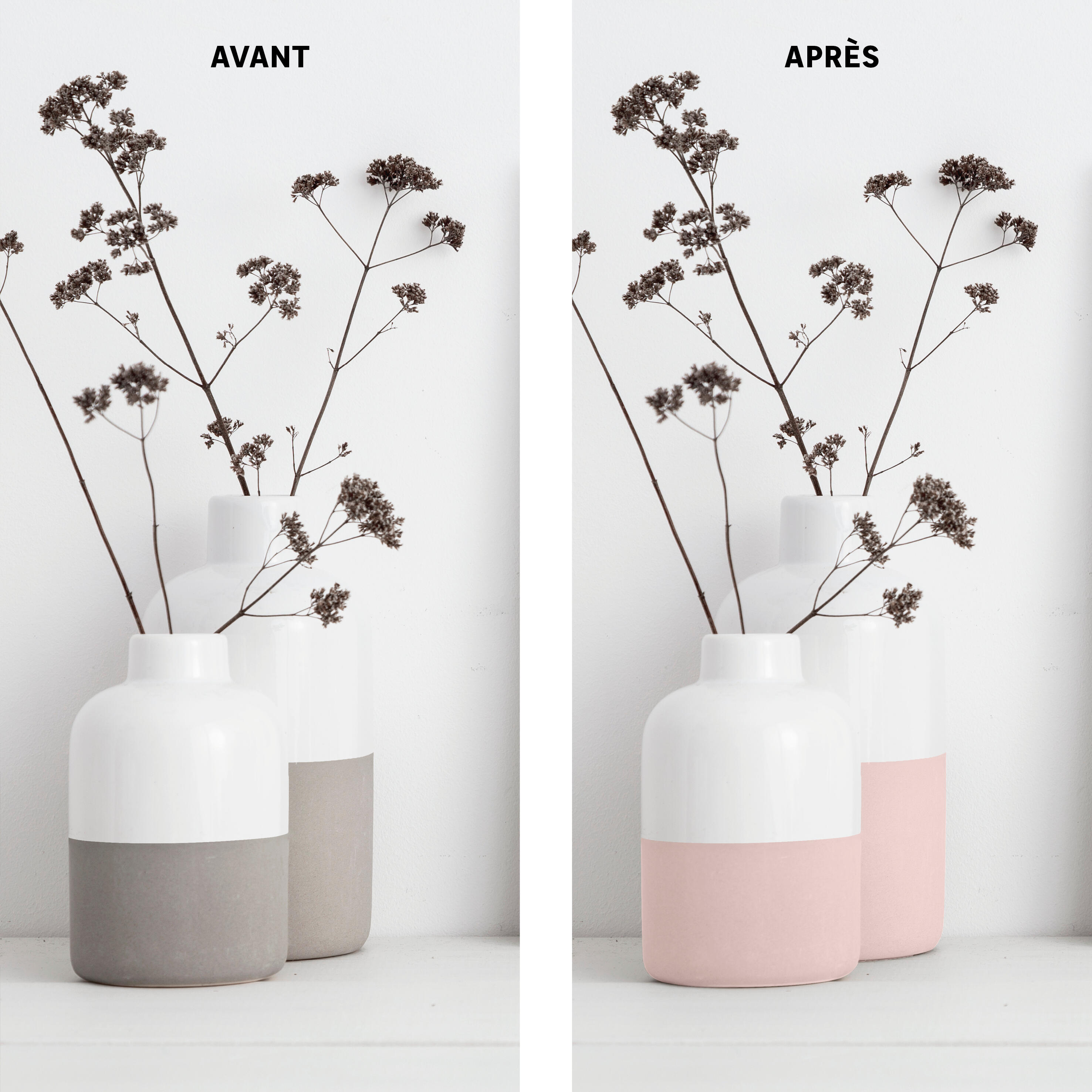 Bombe de peinture Relook tout MAISON DECO rose mat 400 ml - 3