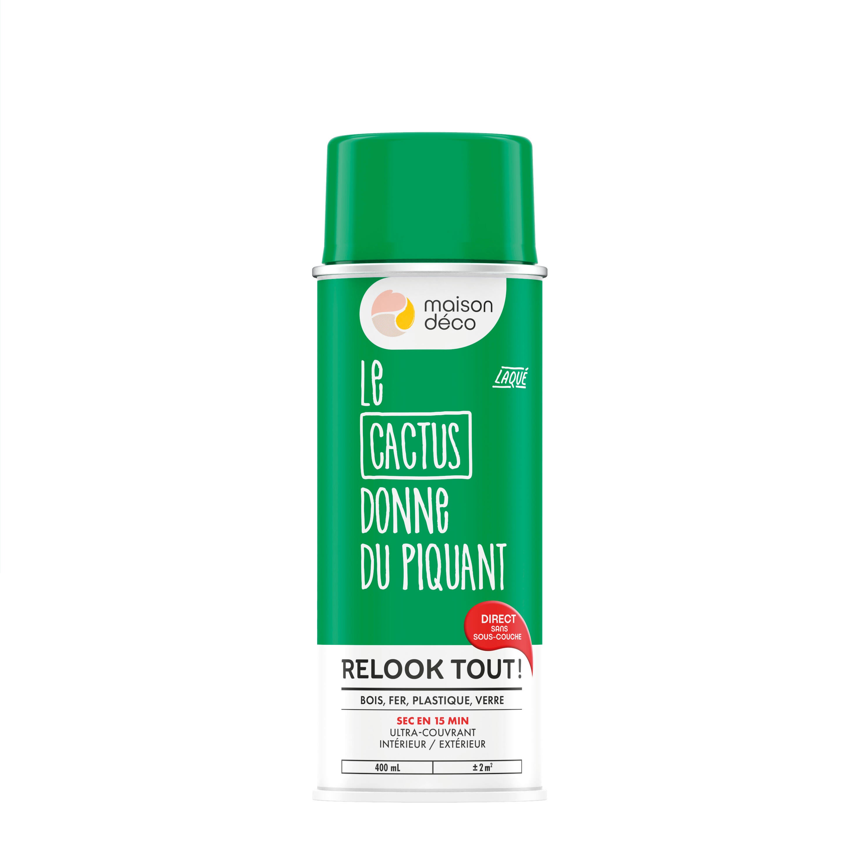 Bombe de peinture Relook tout MAISON DECO cactus brillant400 ml - 7