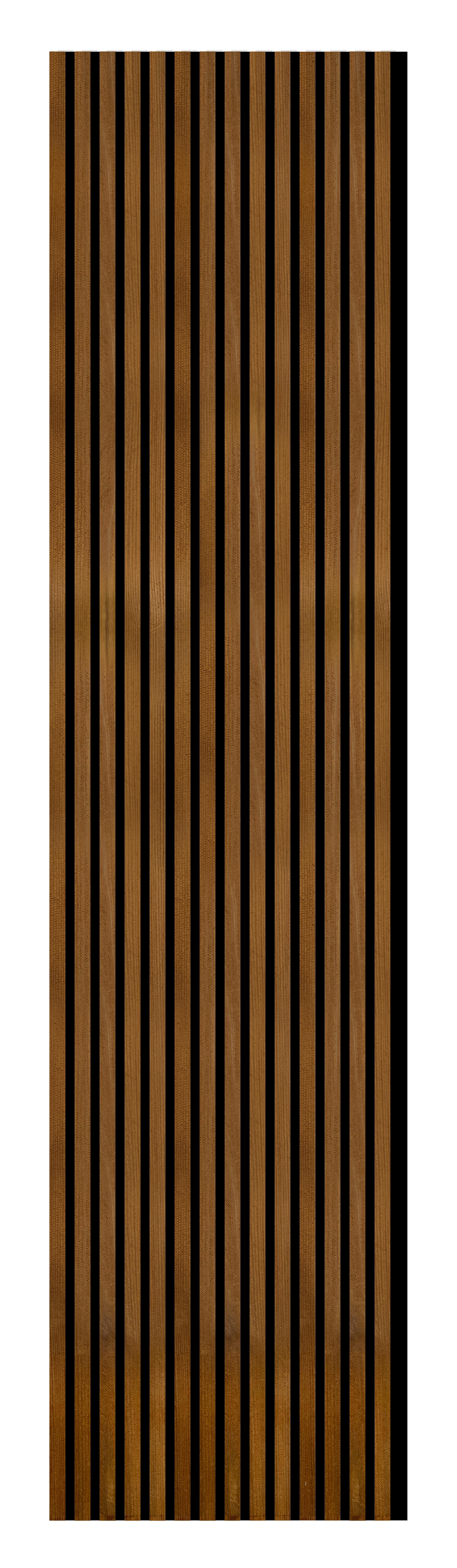 Revestimiento de pared palillería efecto 3D MADERA acústico alerce natural uso interior/exterior de 240x57cm - 3