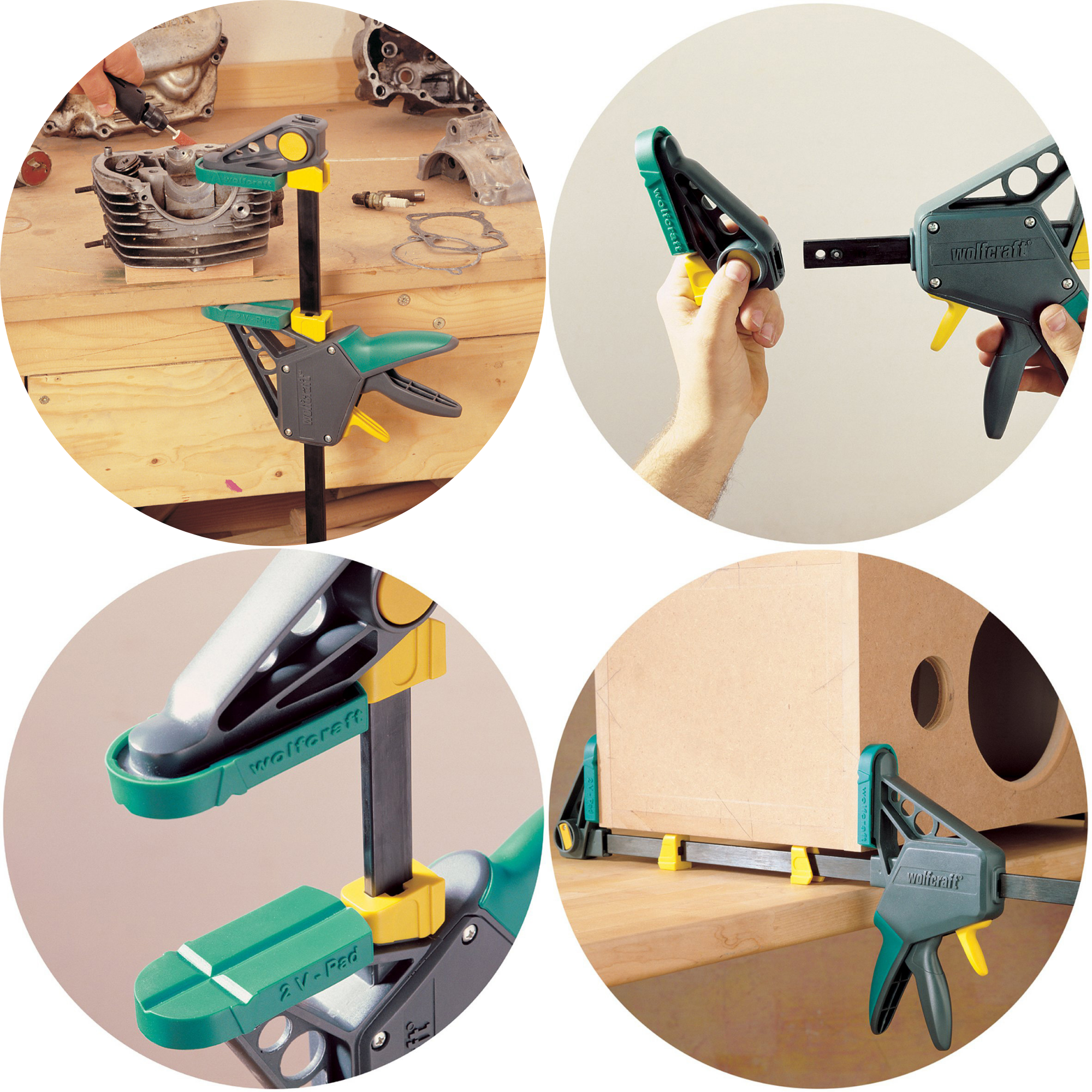 Serre-joint 1 main WOLFCRAFT, 450 mm - 2