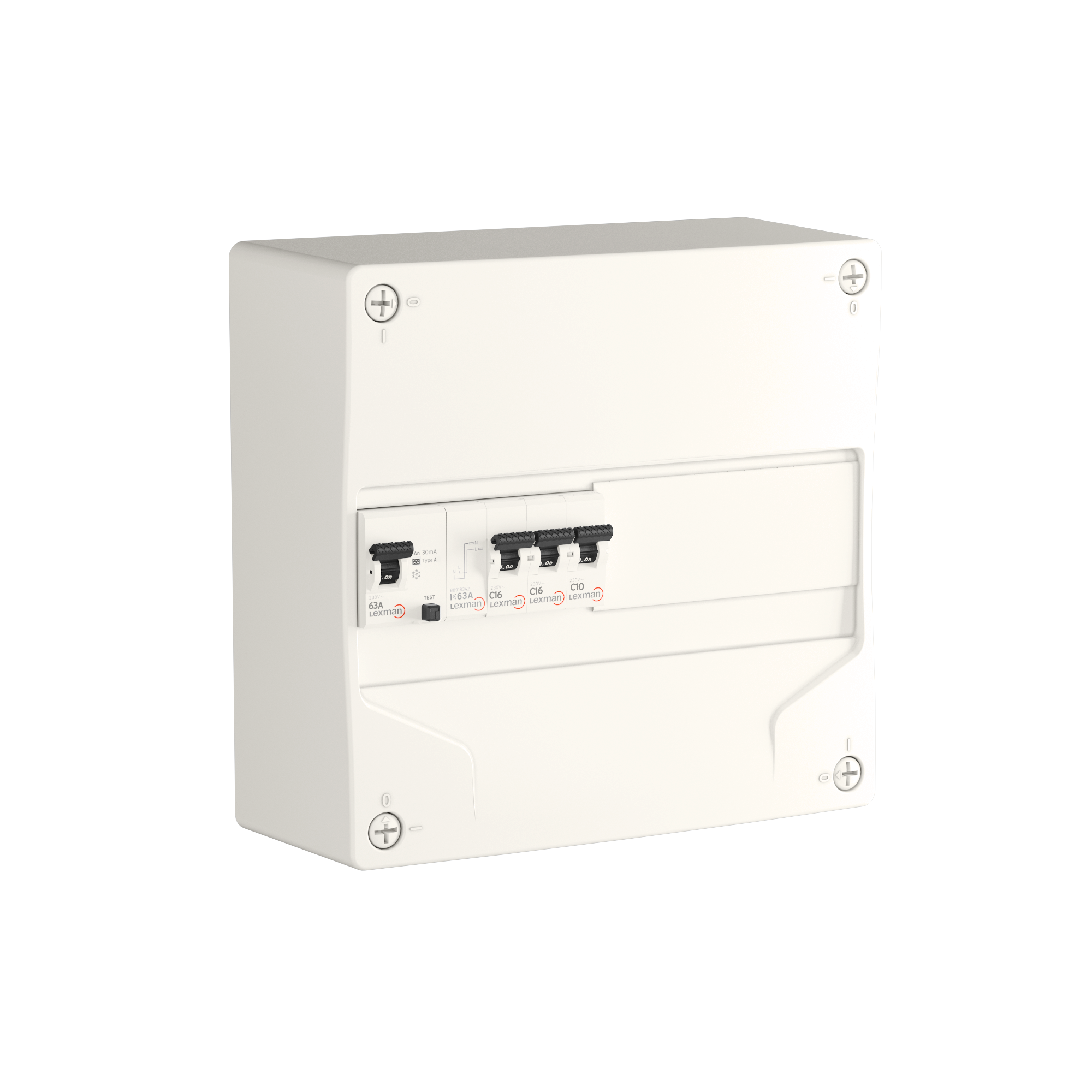 Tableau électrique pré-équipé et précâblé LEXMAN 1 rangée 13 modules - 3