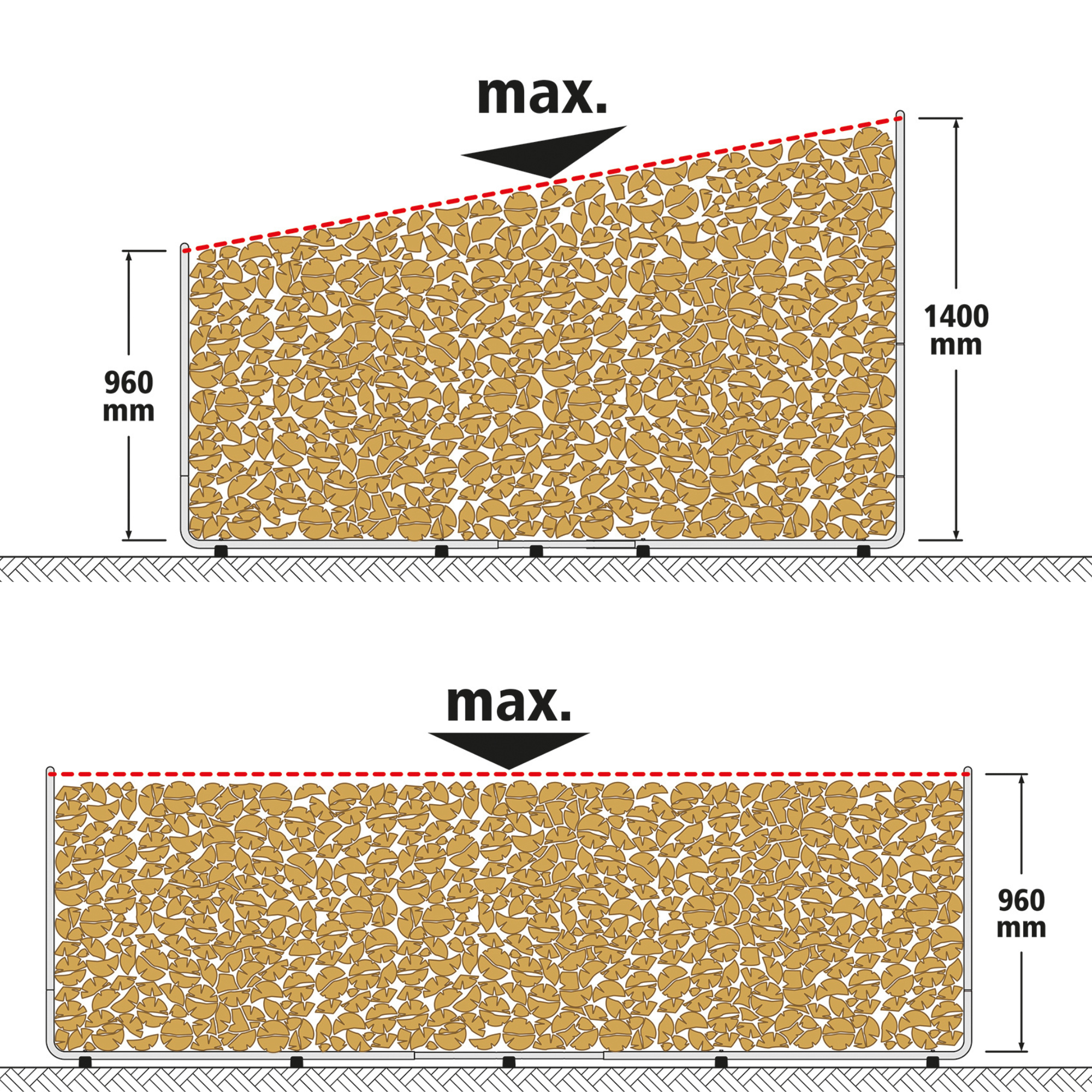 Range-bûches modulable WOLFCRAFT Réglable 2dimensions - xxl - 4