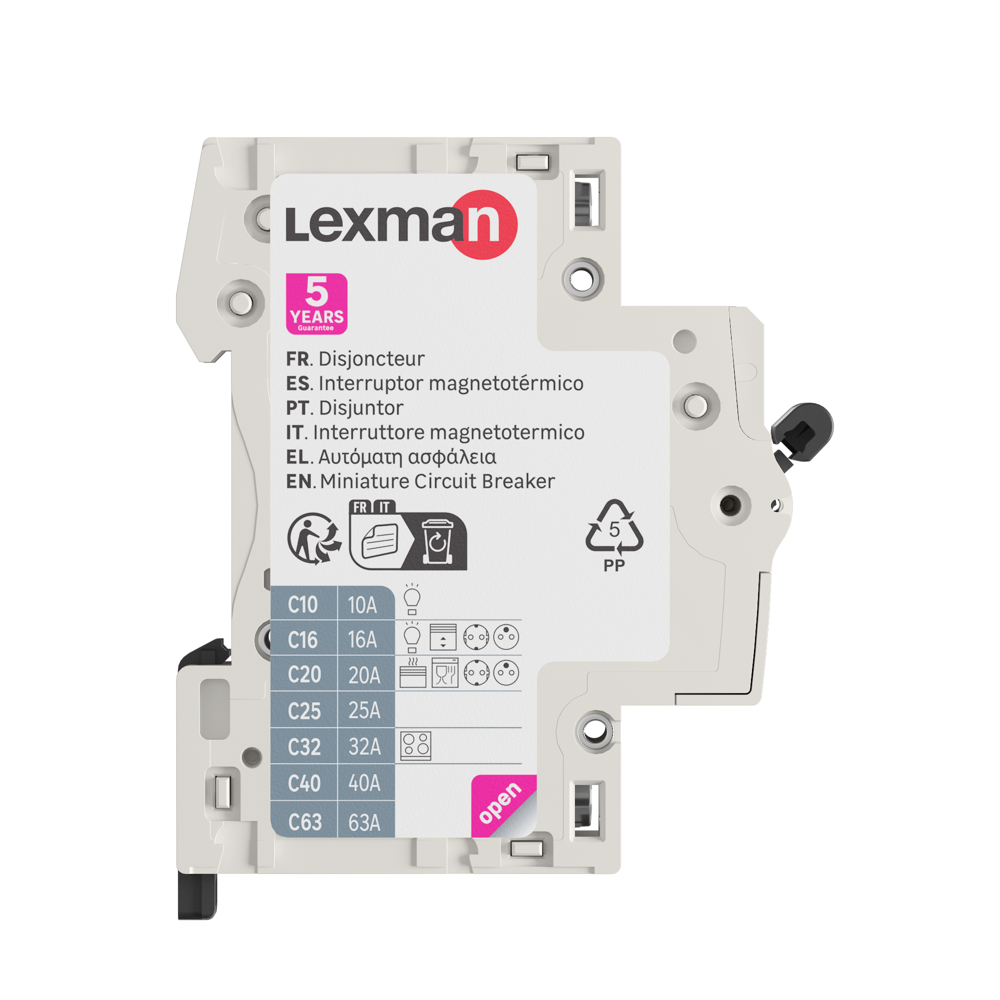 Interruptor magnetotérmico LEXMAN bipolar 40A - 6