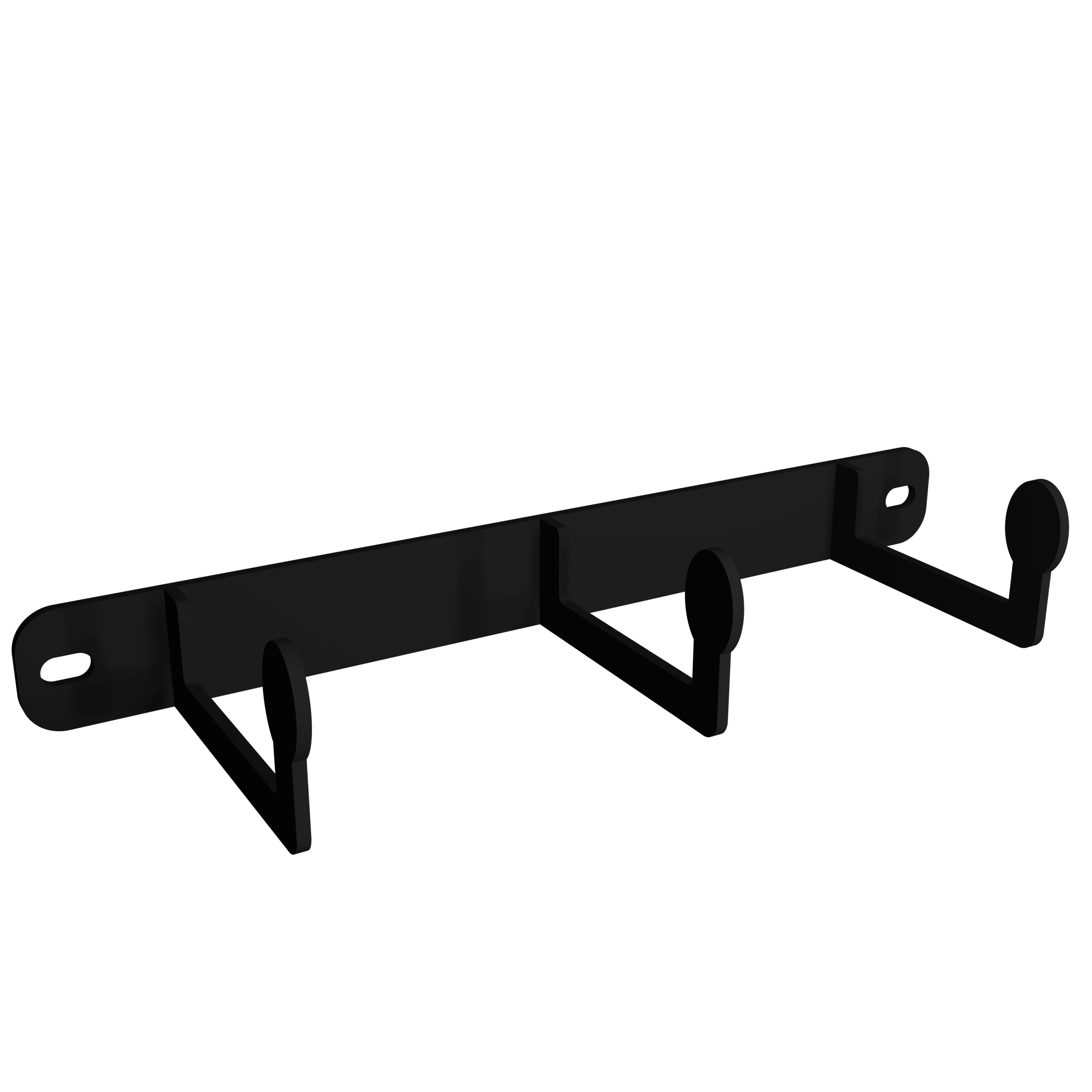 Uchwyt ścienny na ręczniki czarny 27,2 cm VERTO II INSTAL PROJEKT