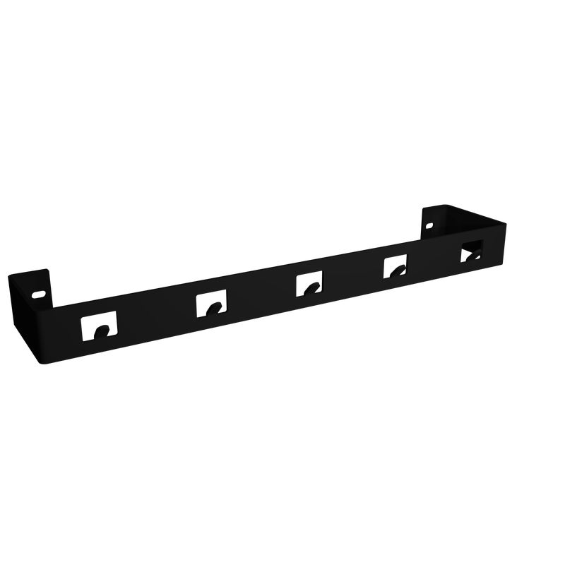 Uchwyt ścienny na ręczniki czarny mat 50 cm VERTO I INSTAL PROJEKT