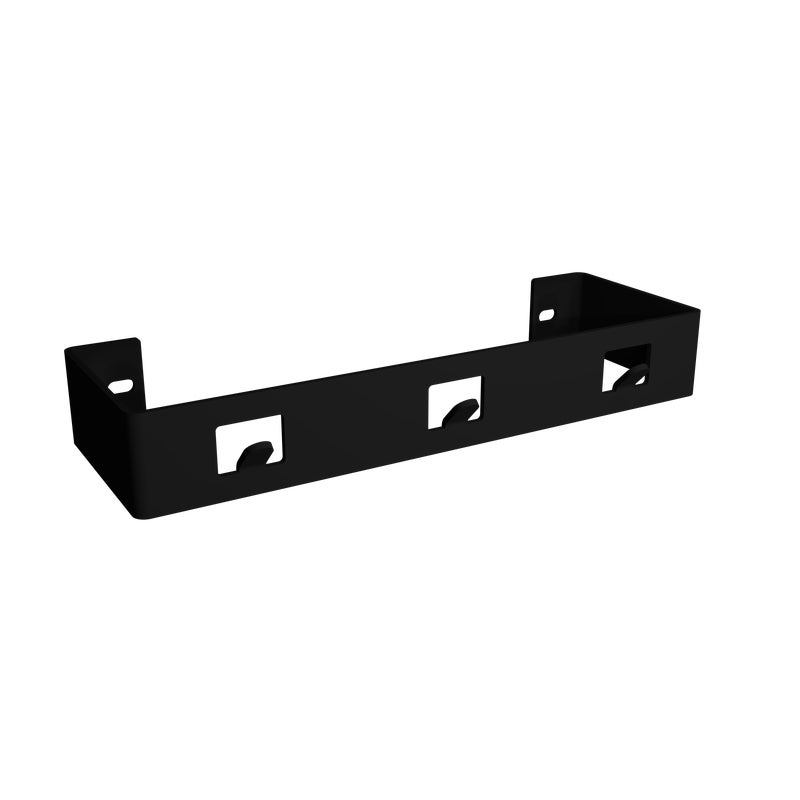 Uchwyt ścienny na ręczniki czarny mat 30 cm VERTO I INSTAL PROJEKT