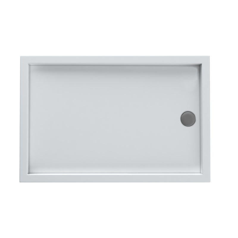 Brodzik do kabiny prysznicowej prostokątny 90x80x12 cm biały gładki Frigo Sensea