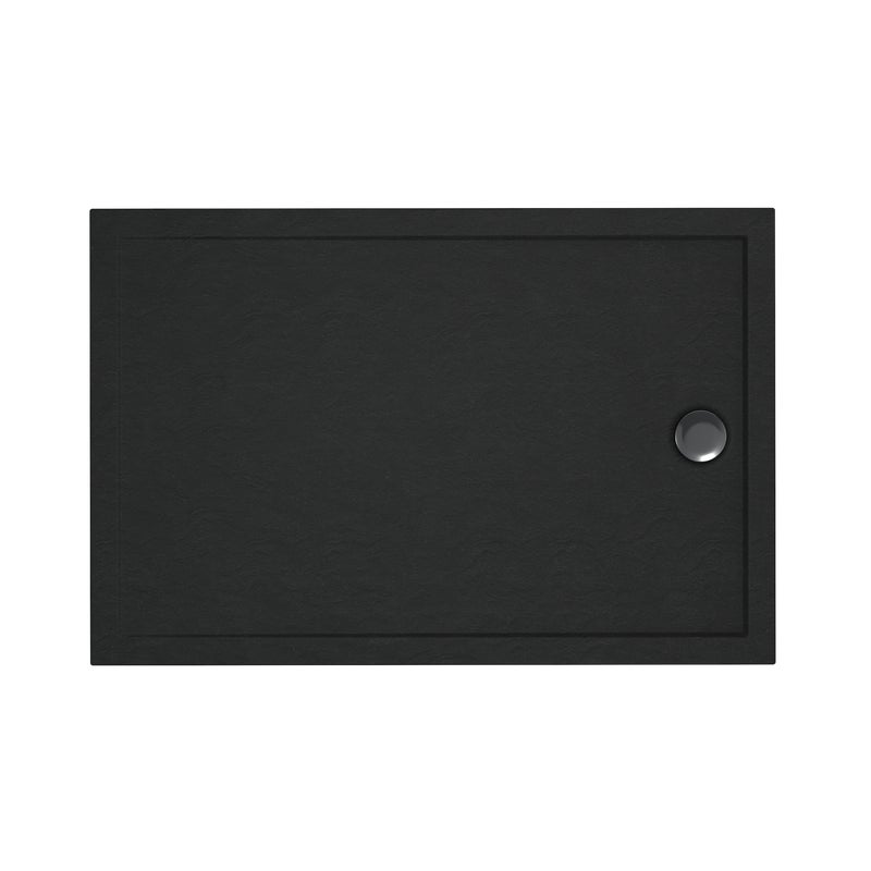 Brodzik do kabiny prysznicowej Frigo 120x70x12 cm czarny Sensea