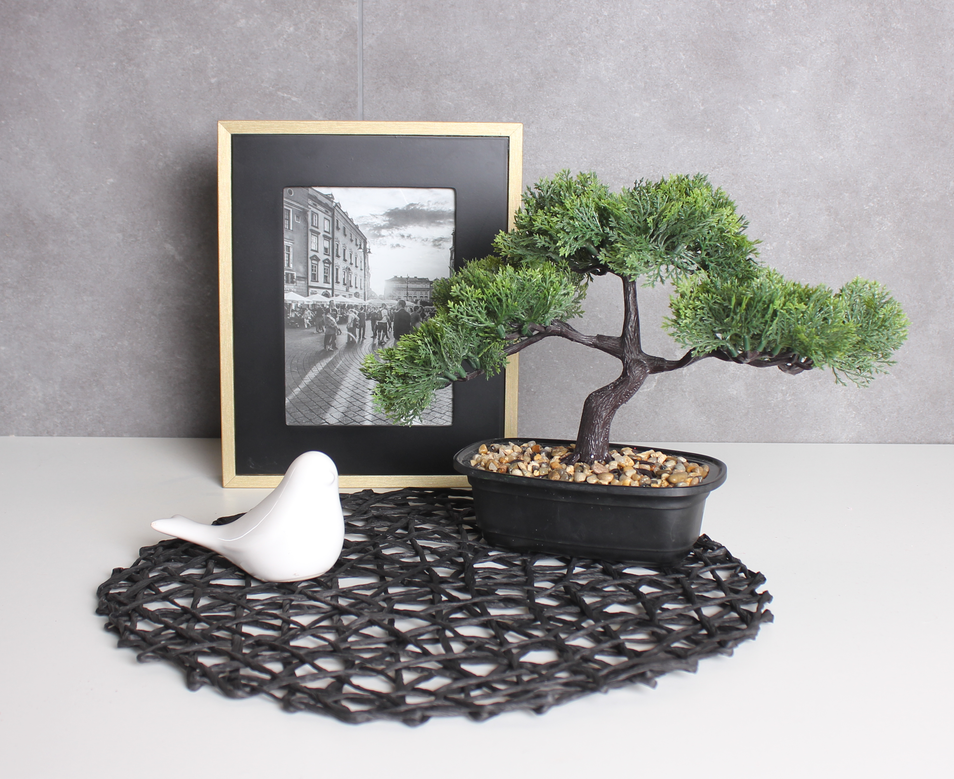 Bonsai sztuczne drzewko 24 cm w doniczce - Leroy Merlin