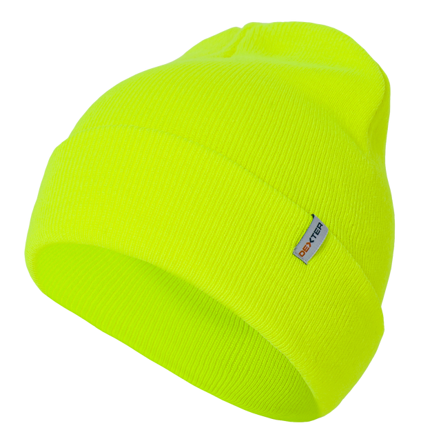 Gorro acrílico universal tamanho único amarelo fluorescente Dexter