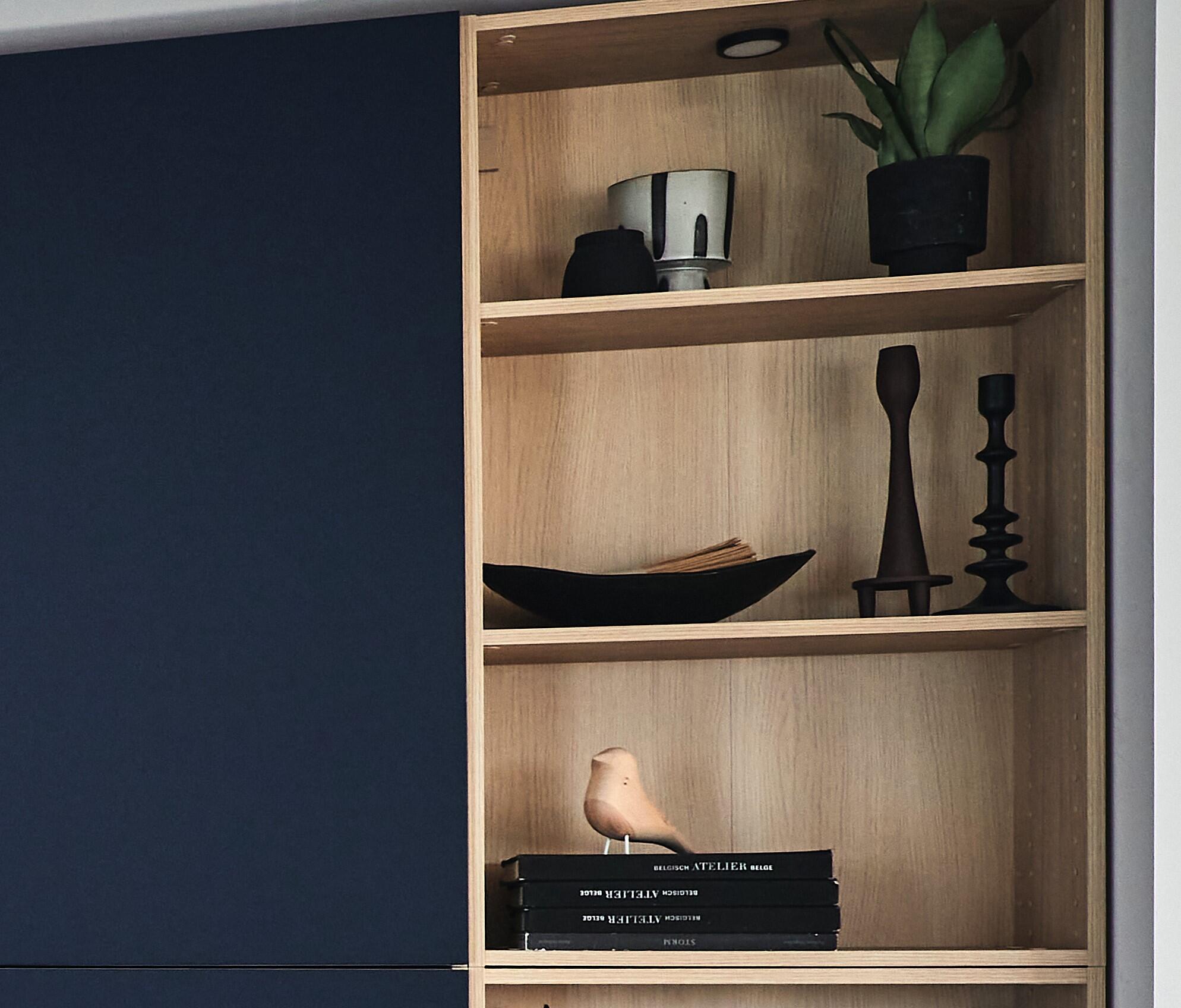 Lot de 2 étagères SPACEO Evo'M effet chêne pour caisson L.60 x P.28 cm - 2