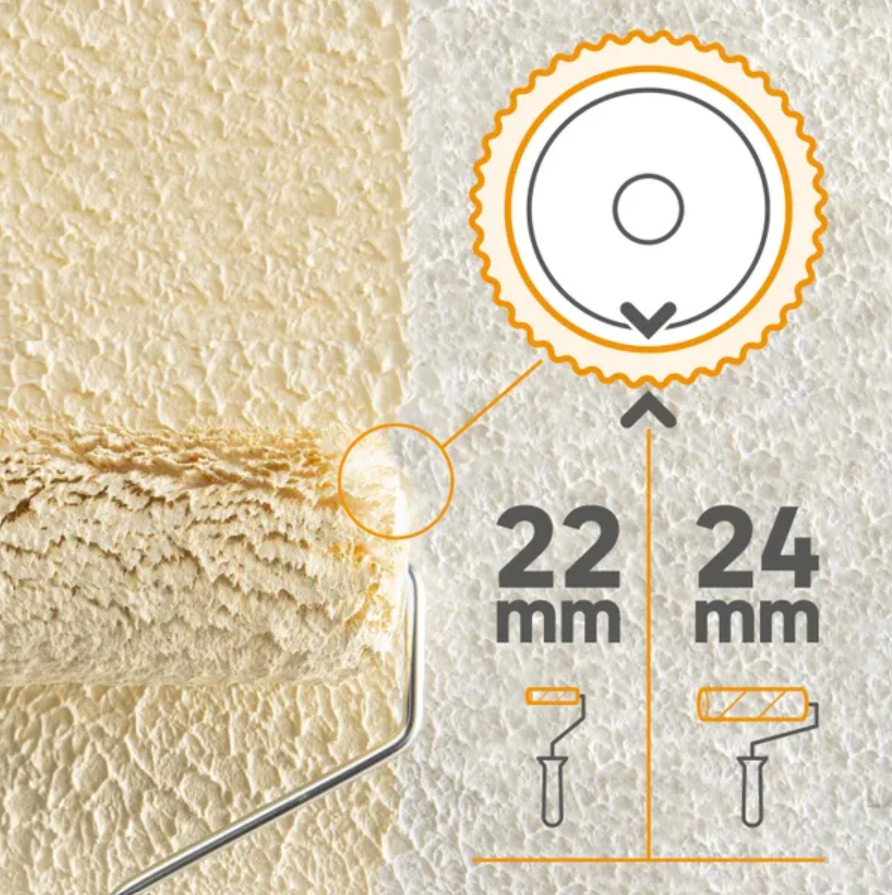 Rolo para fachadas texturadas - 0