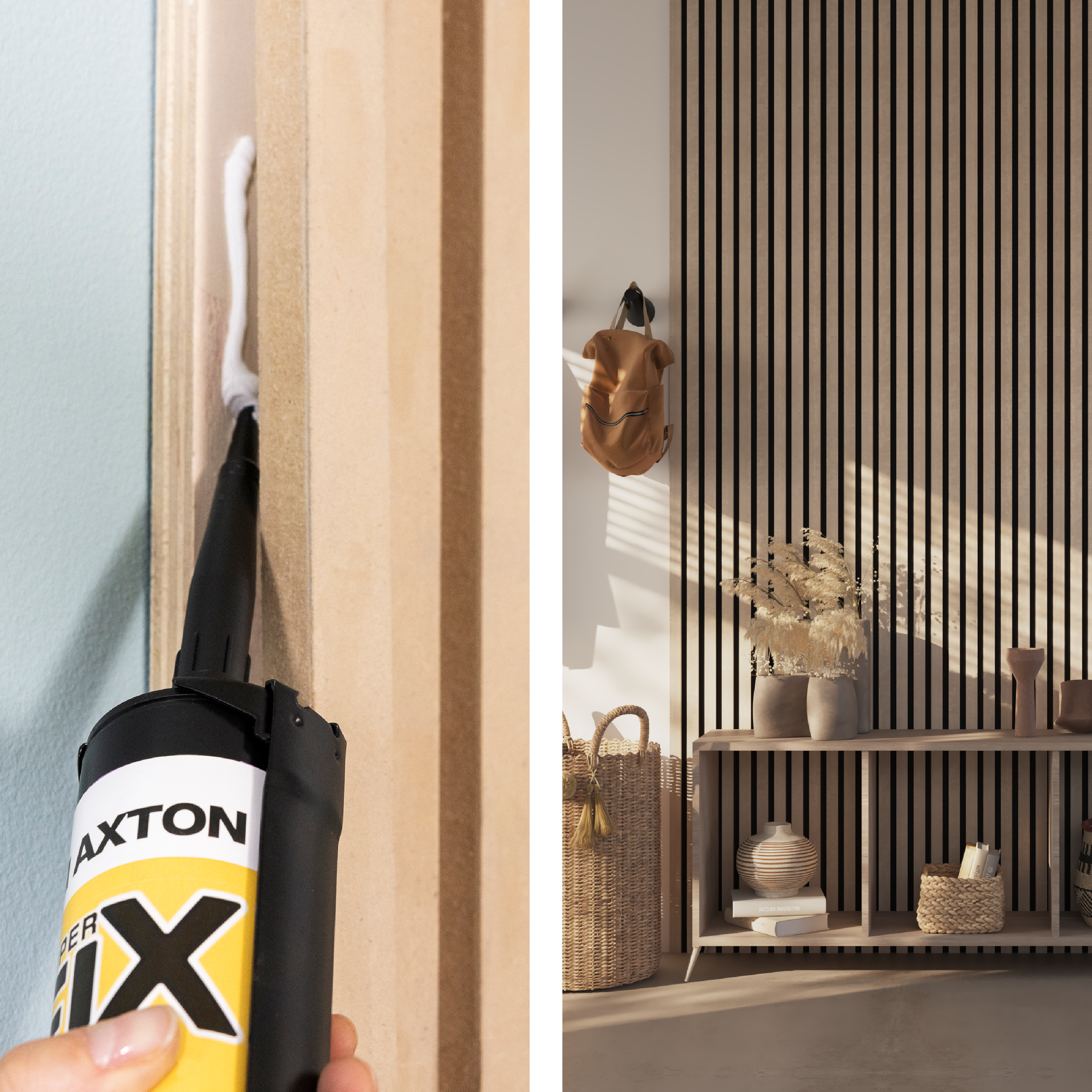 Adhesivo de montaje AXTON Super Fix AXTON 310 ml transparente para yeso, PVC, hormigón, aplicación con pistola, resiste al agua. Para fijar un material a una superficie. - 5