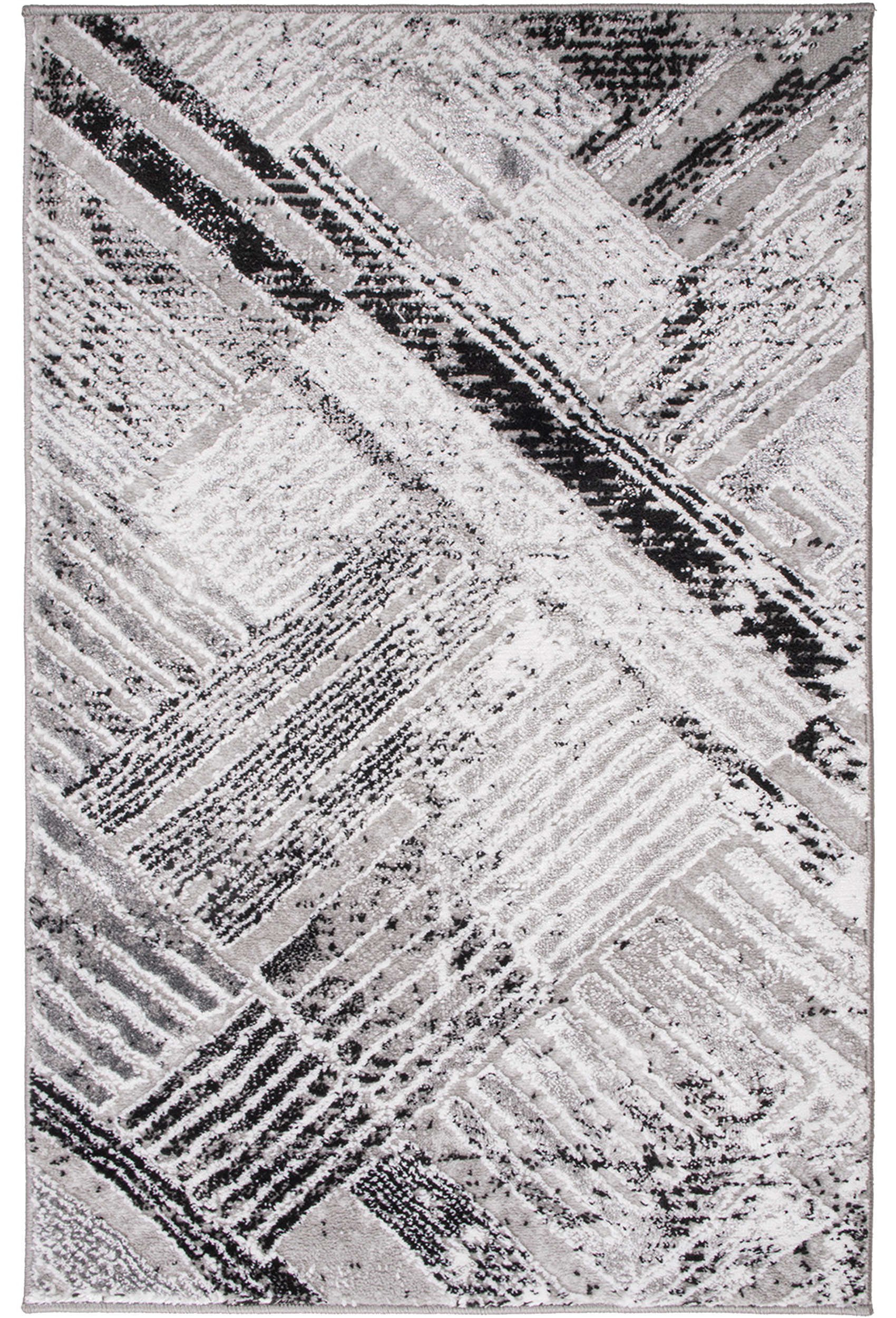 Dywan Pacyfik szaro-czarny 60 x 100 cm mix wzorów