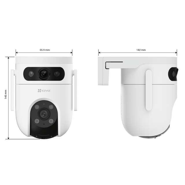 Cámara 3k de Doble Objetivo EZVIZ H9c 3k
