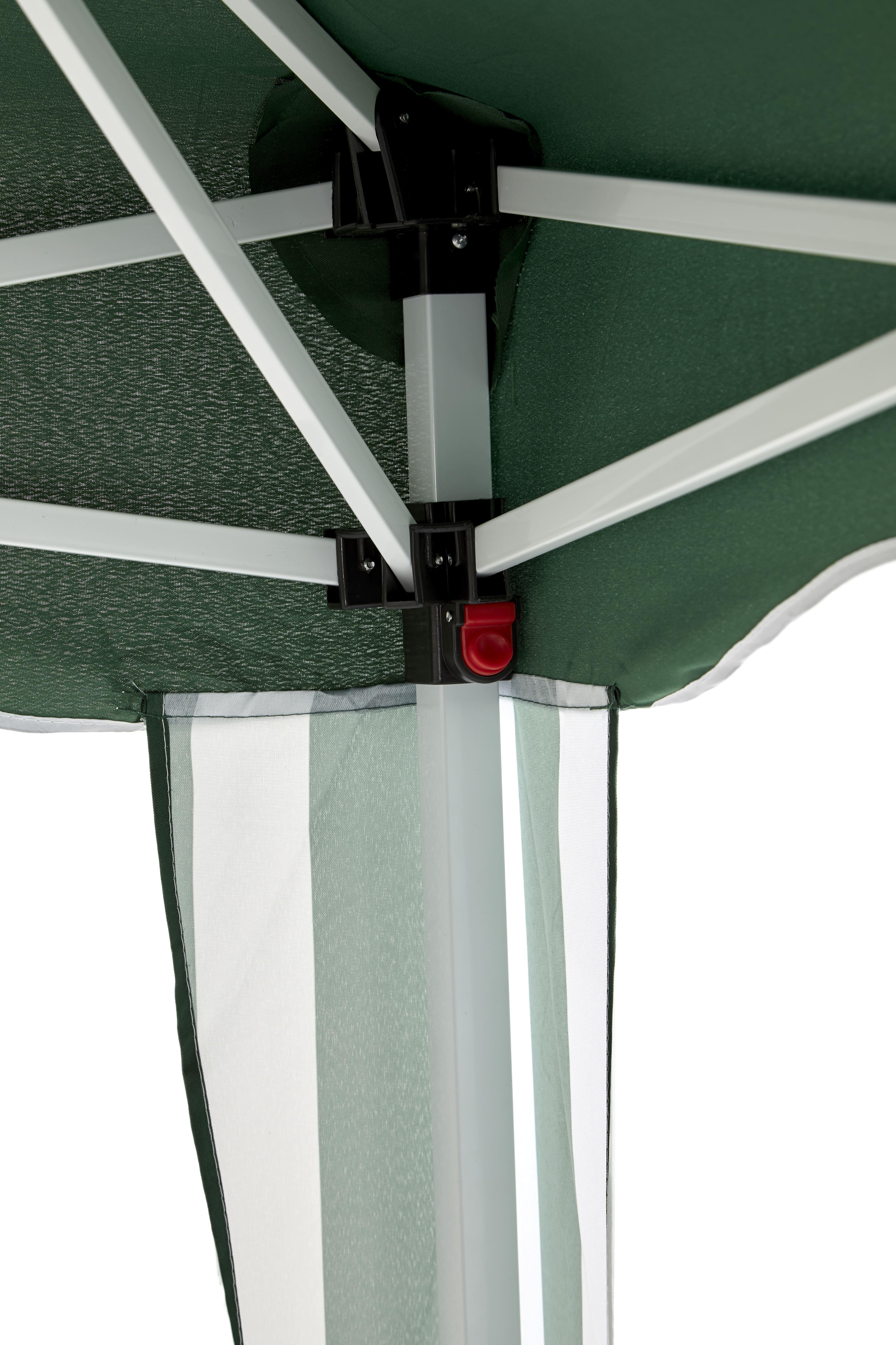 Cenador de acero con cubierta y funda de protección SUNNYCOVER DELUXE de 400 x 300 cm verde - 3