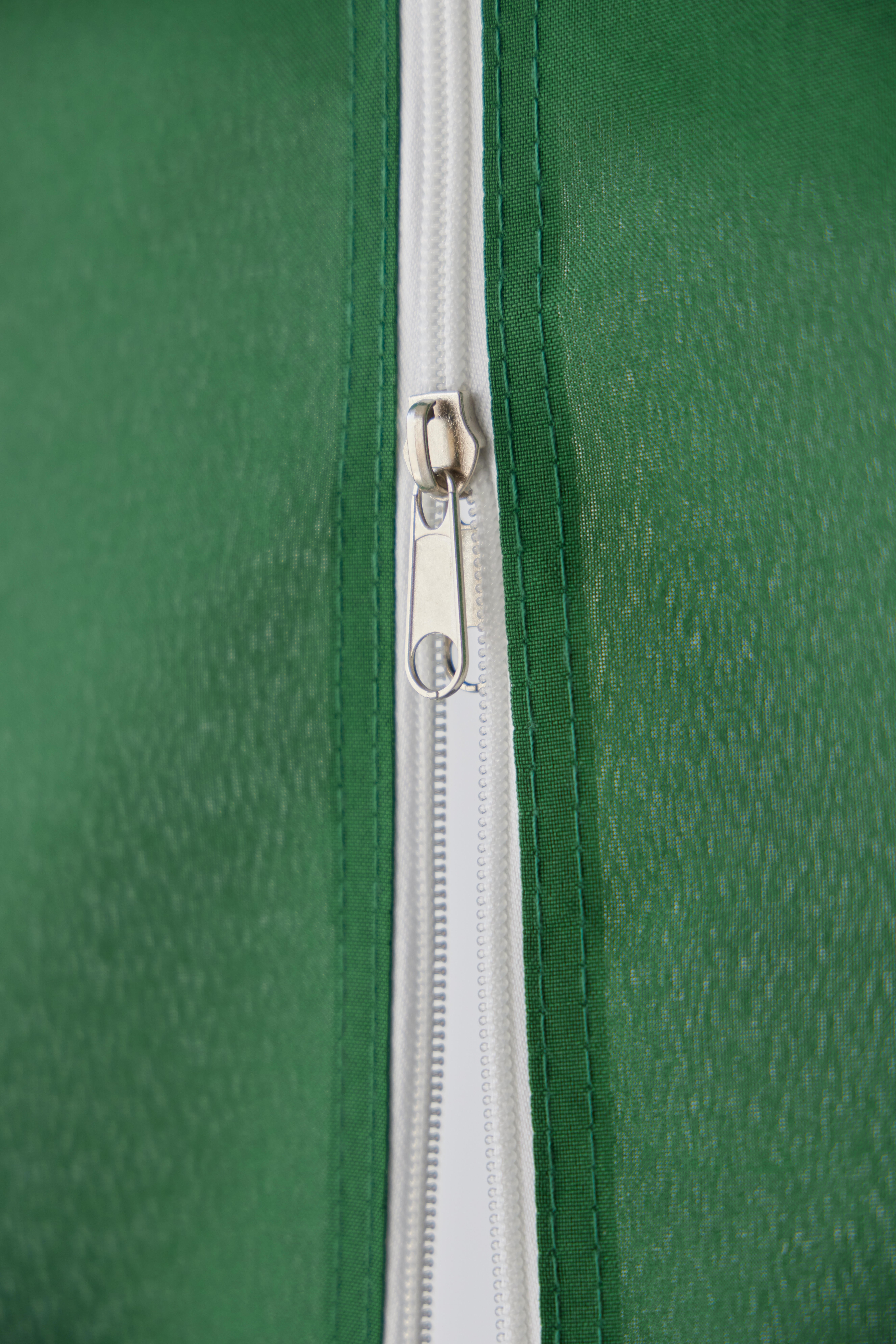 Carpa plegable Deluxe de acero con laterales 3x3m verde - 6