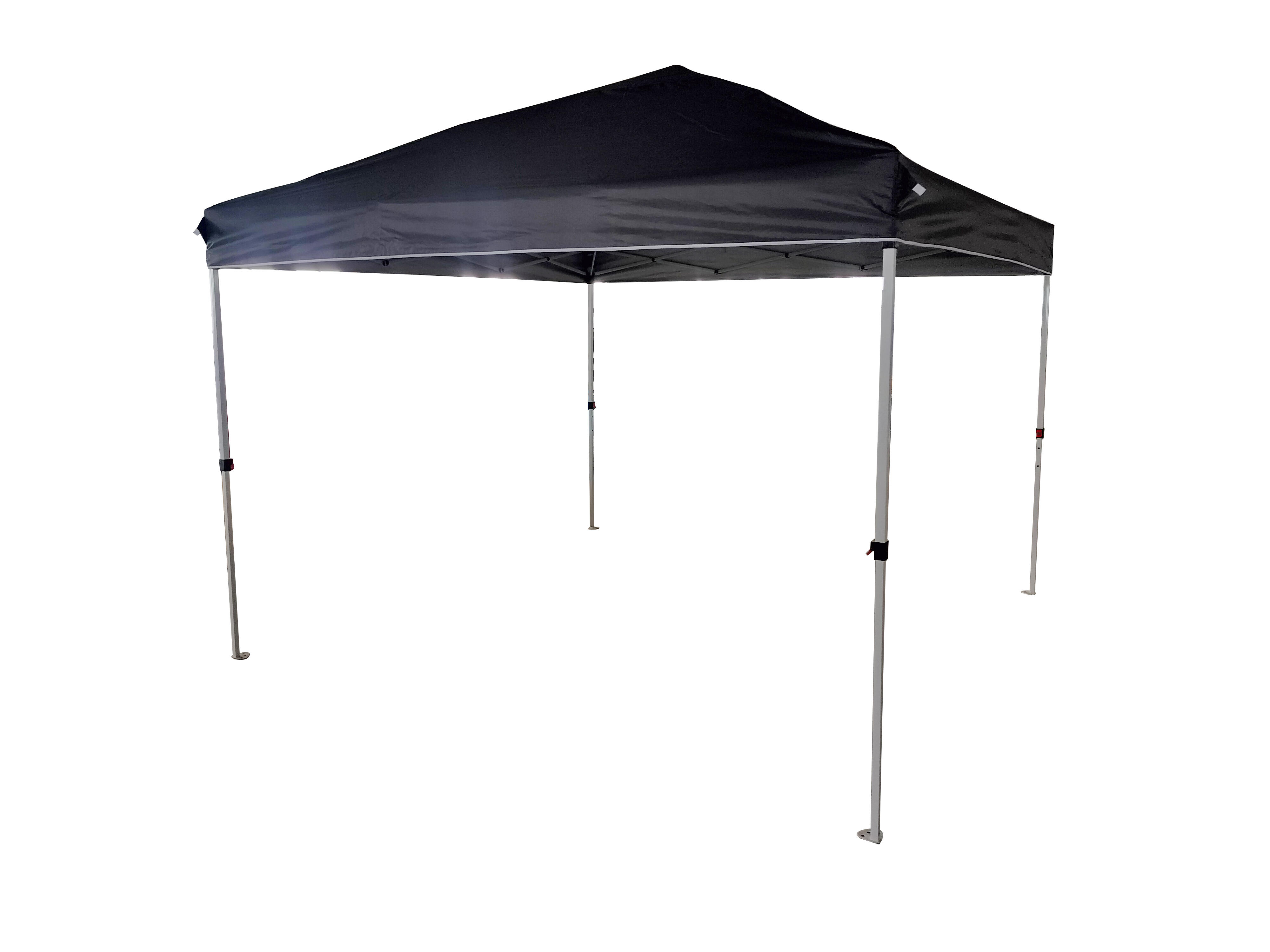 Carpa plegable Deluxe pop up de acero 3x3 gris - 16