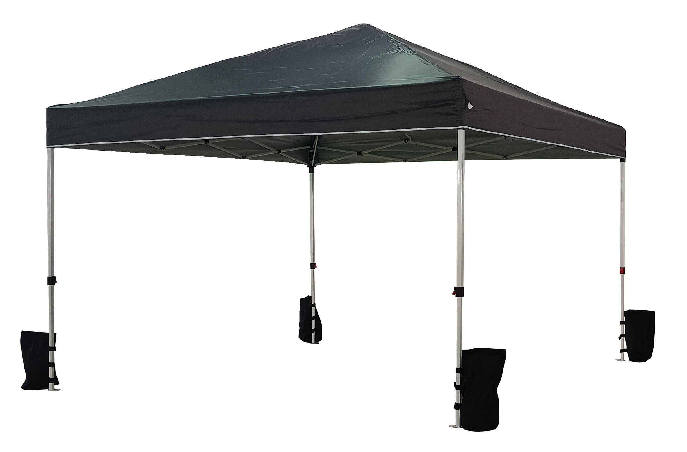 Carpa plegable Deluxe pop up de acero 3x3 gris - 15