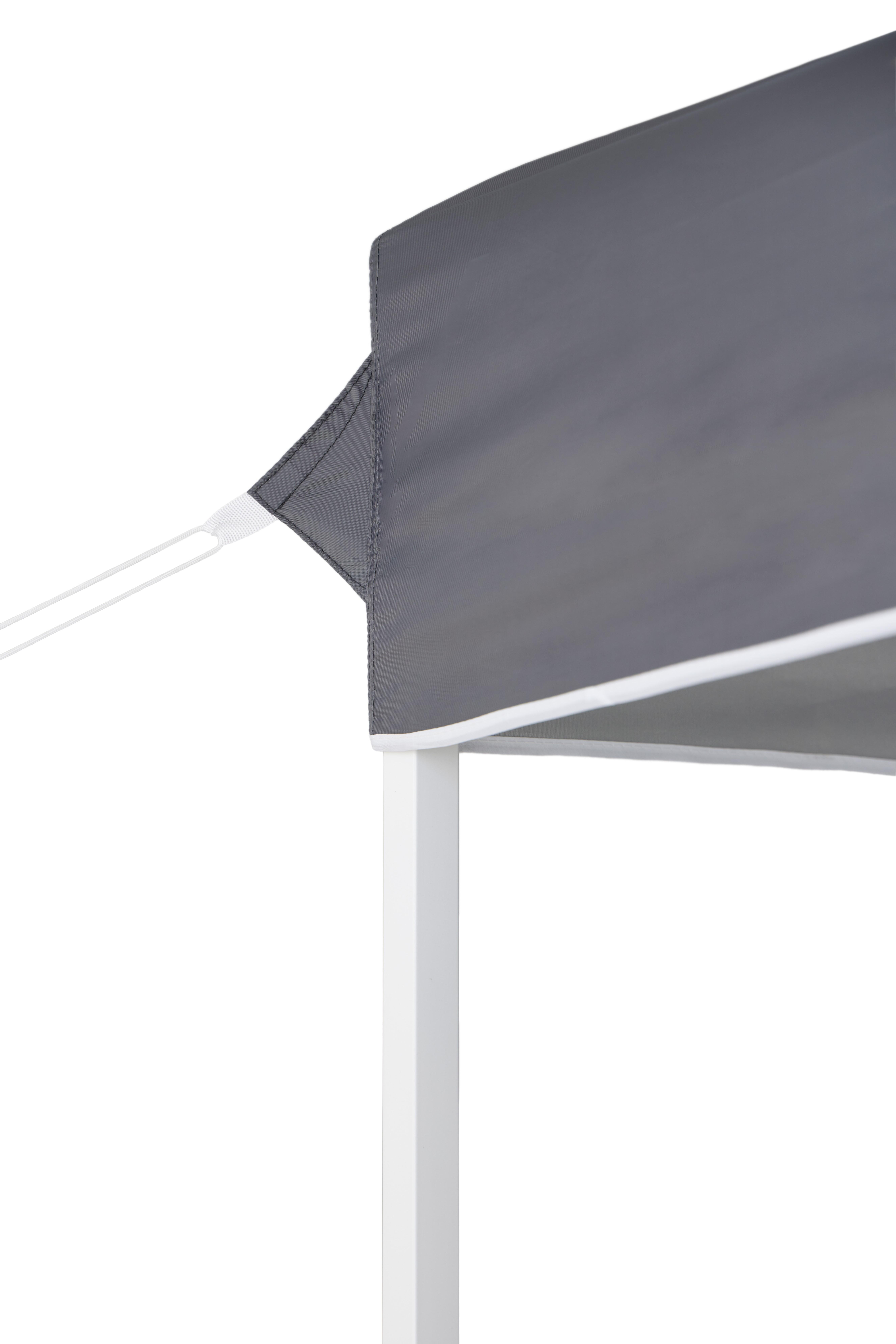 Carpa plegable Deluxe pop up de acero 3x3 gris - 11