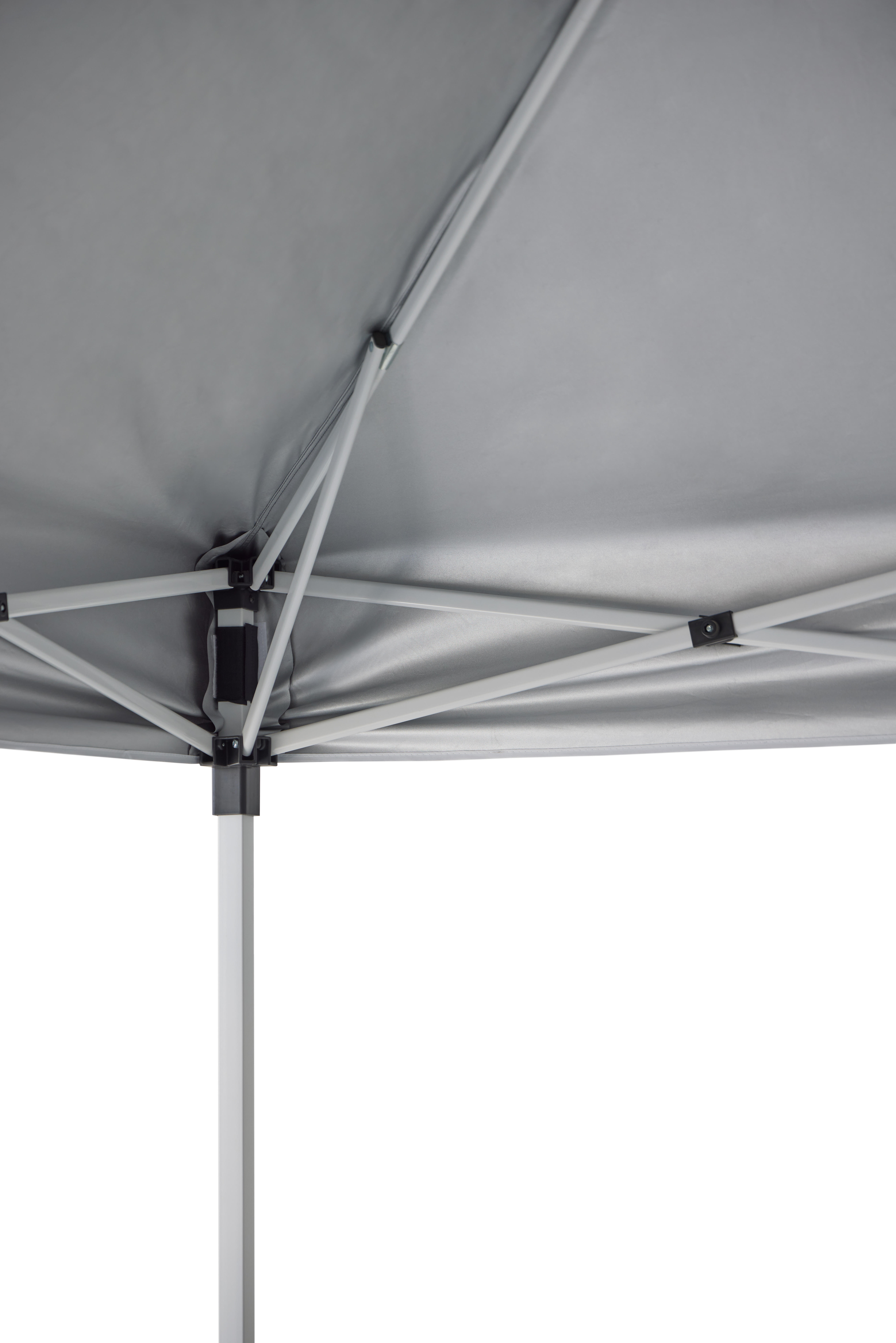 Carpa plegable Deluxe pop up de acero 3x3 gris - 5