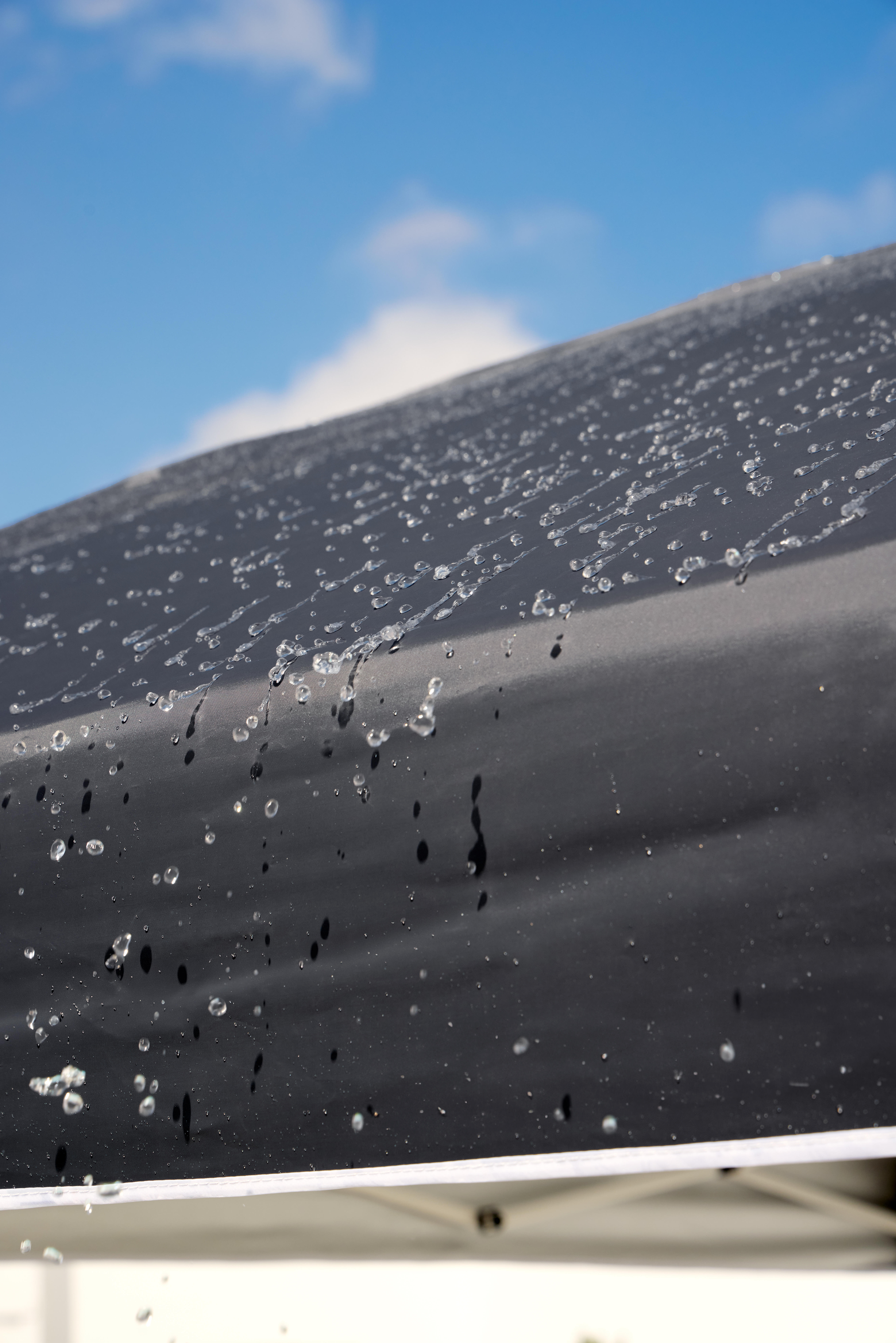 Carpa plegable Deluxe pop up de acero 3x3 gris - 2