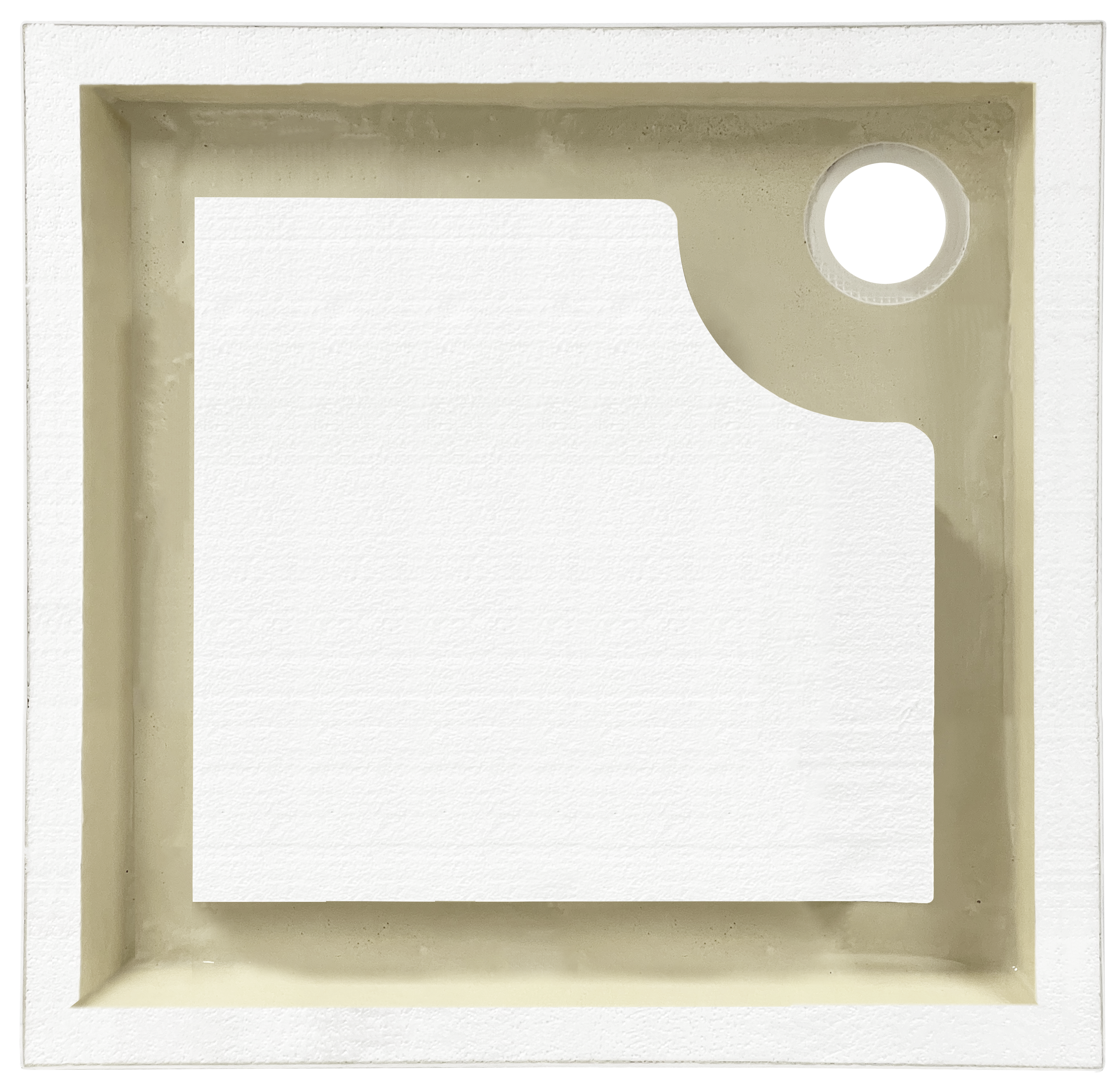 Brodzik do kabiny prysznicowej Frigo 90x90x12 cm biały gładki Sensea - 4