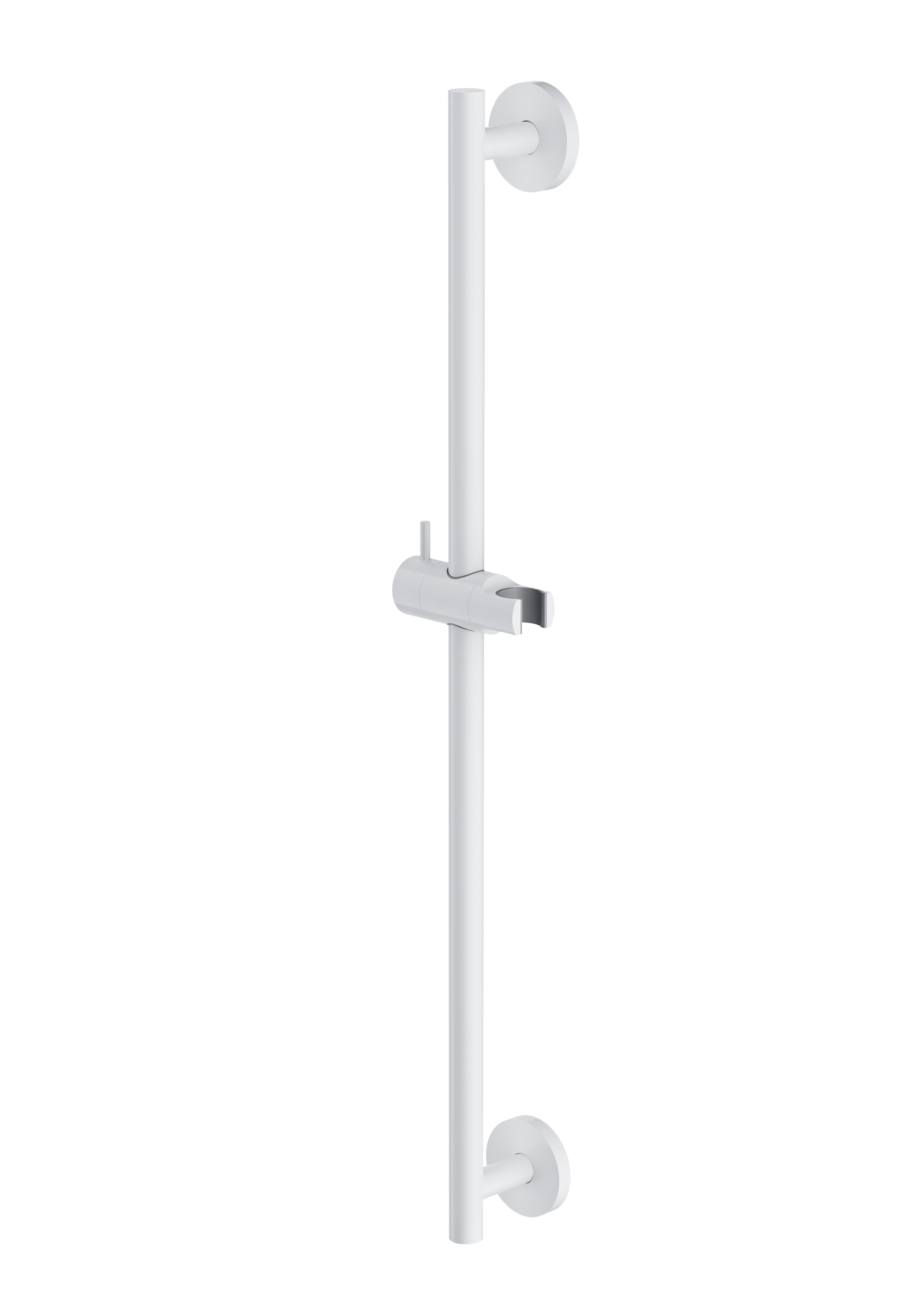 Drążek prysznicowy 66 cm biały mat
