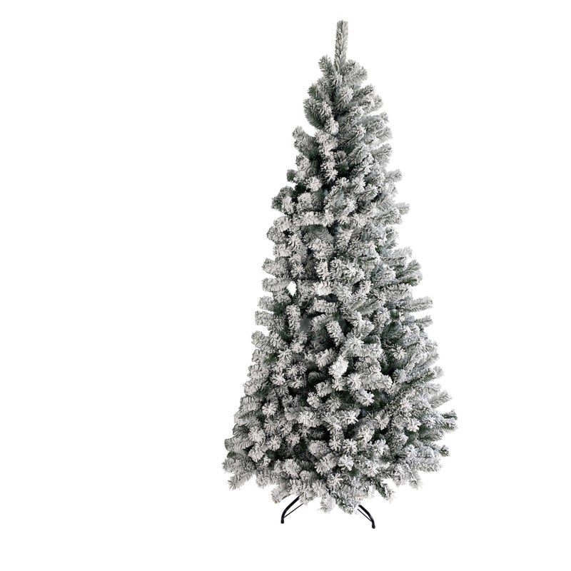 Leroy Merlin Albero di Natale artificiale innevato da parete H 210 cm x ø 126 cm