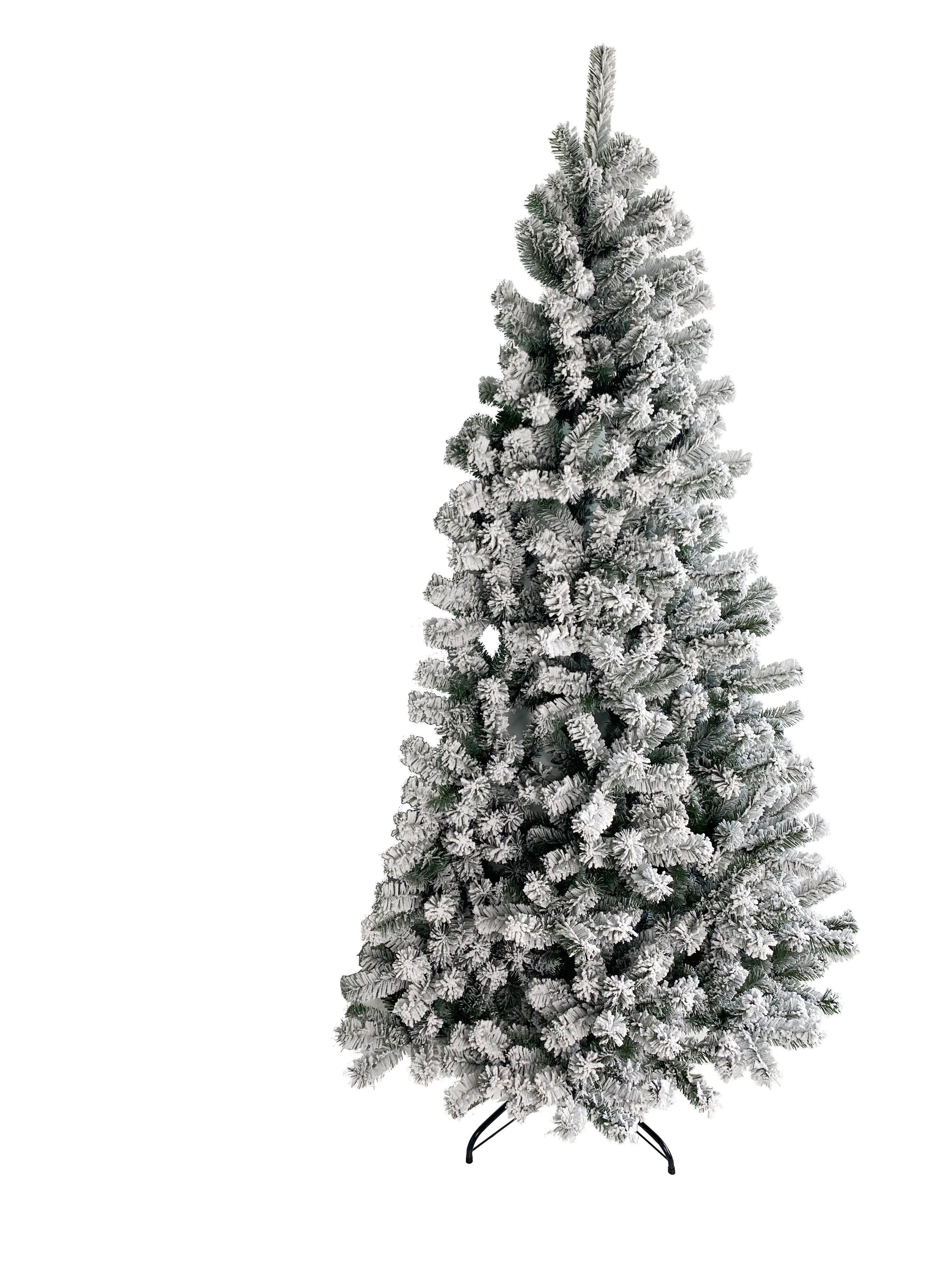 Leroy Merlin Albero di Natale artificiale innevato da parete H 180 cm x ø 110 cm