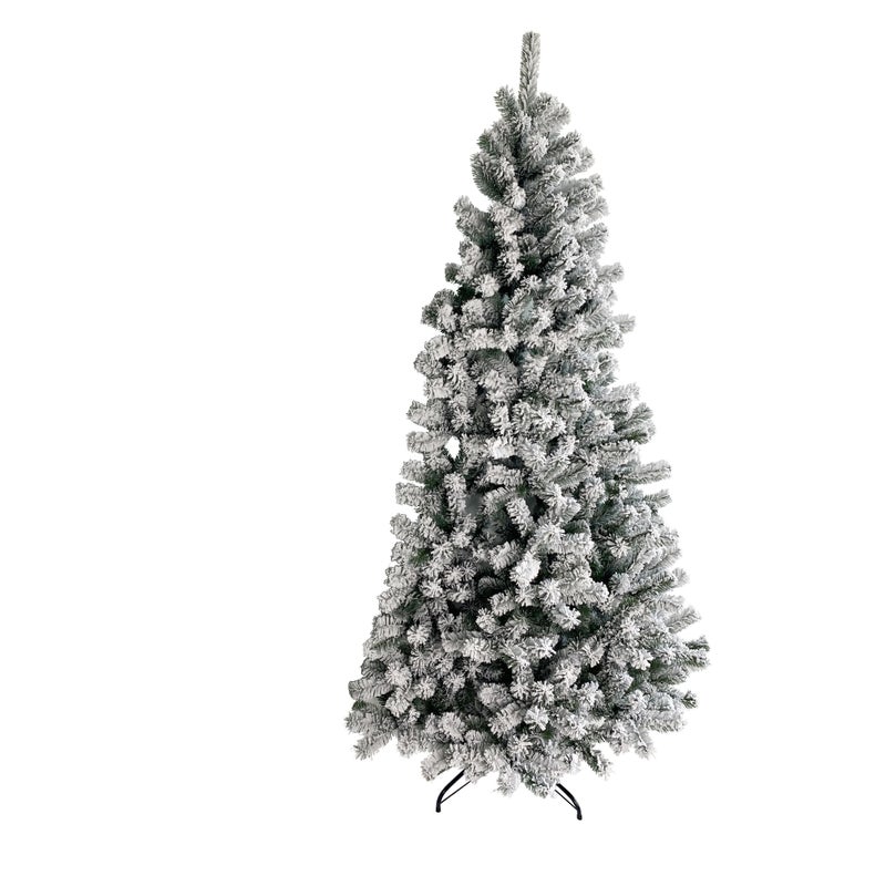 Leroy Merlin Albero di Natale artificiale innevato da parete H 180 cm x ø 110 cm