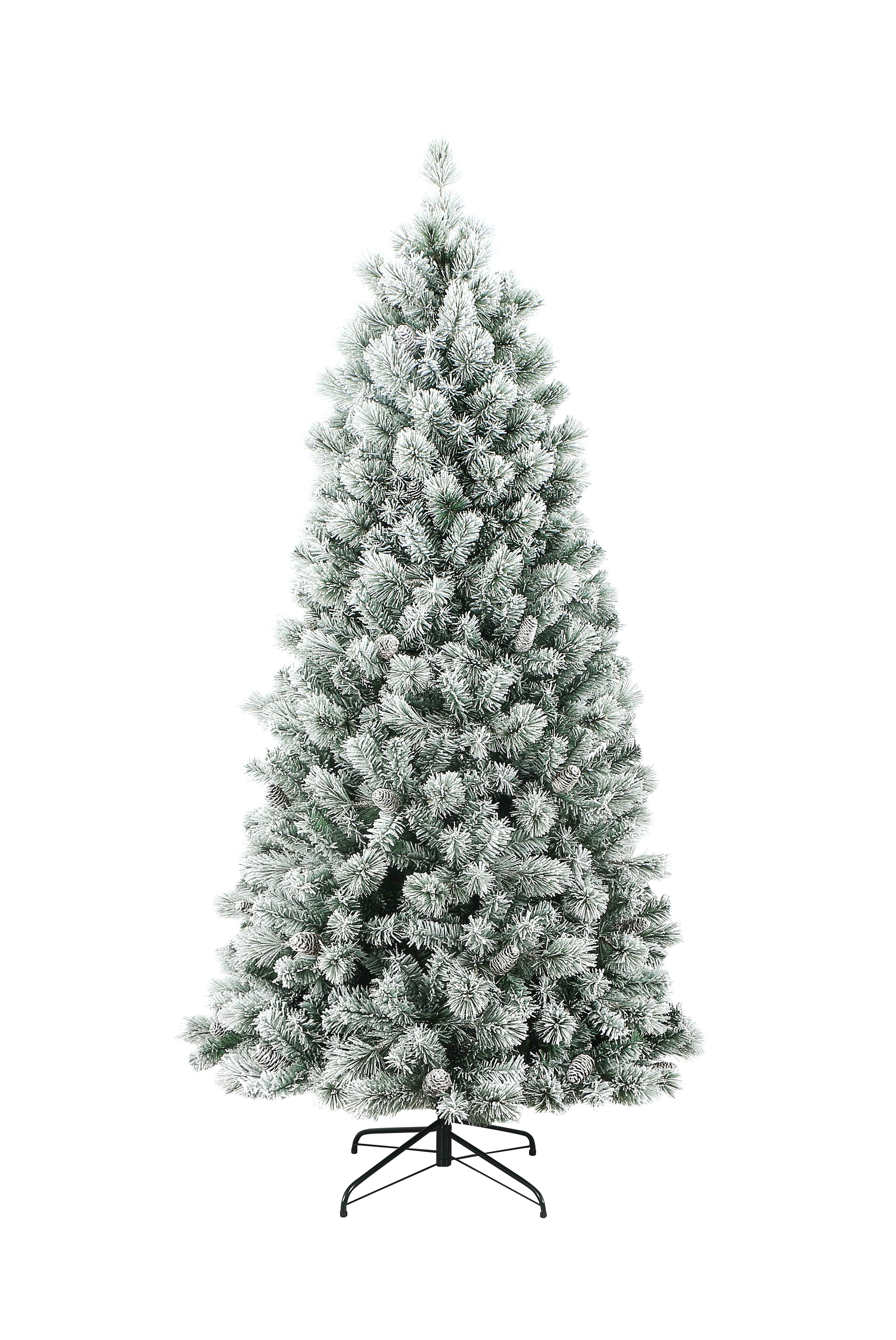 Albero di Natale Varie Dimensioni Aprica Innevato PVC Alta Qualità 150
