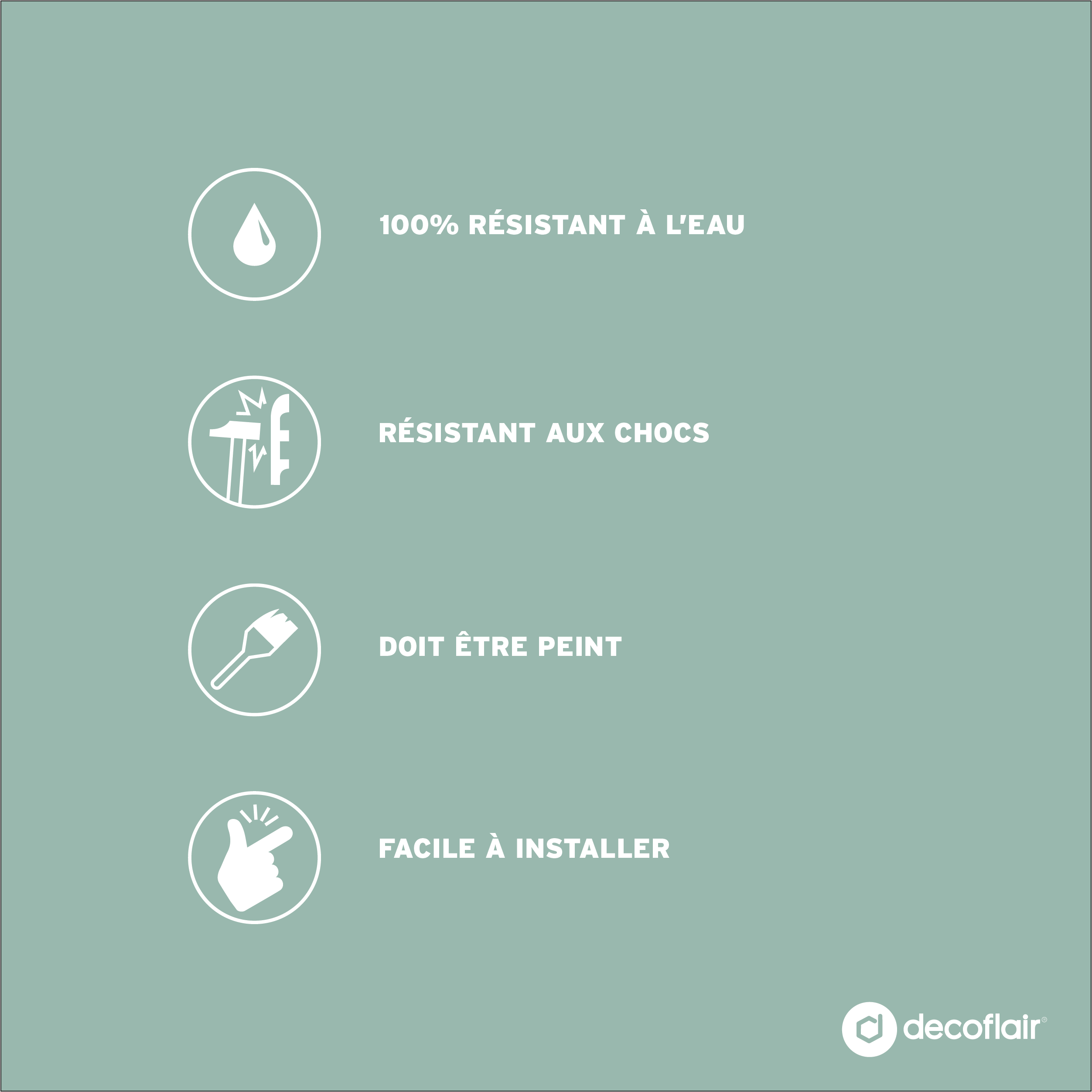 Cimaise en polymère haute densité CL1, 38 x 16 mm, 2 m - 9