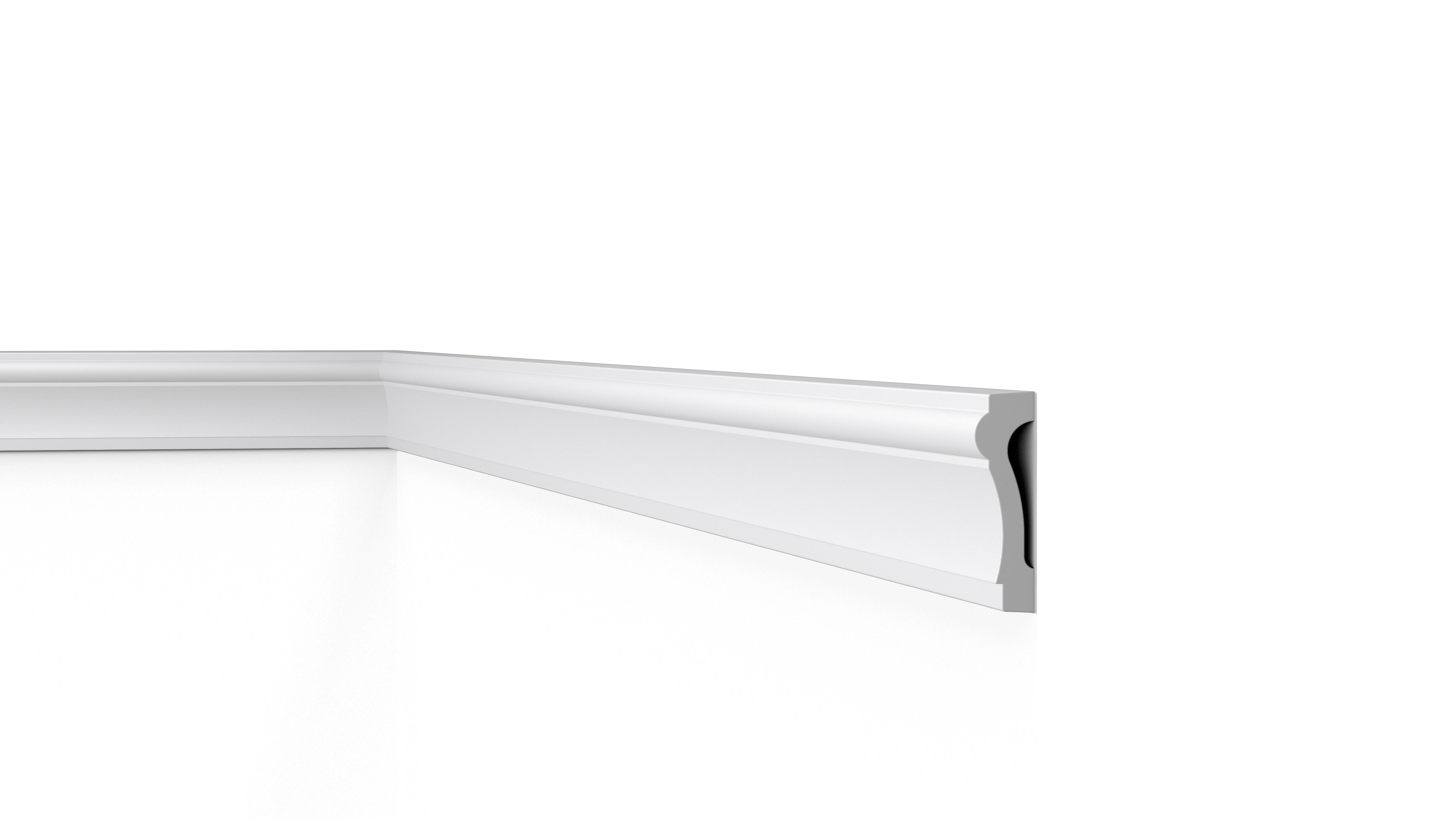 Cimaise en polymère haute densité CO3, 75 x 22 mm, 2 m - 2