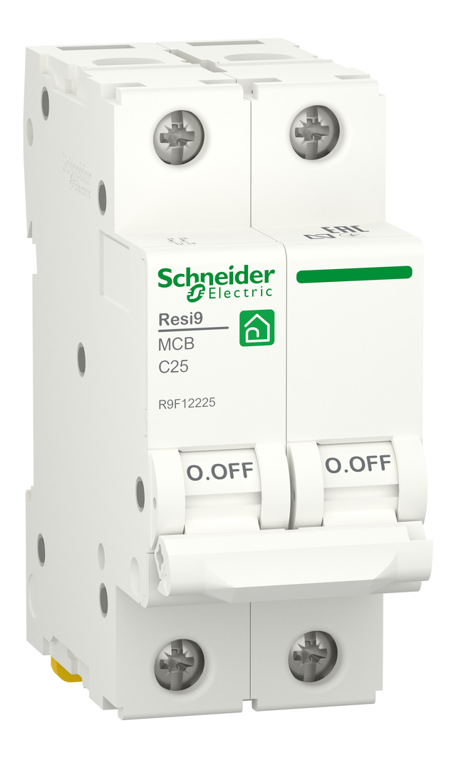 Interruttore Magnetotermico Miniaturizzato 1 Modulo Schneider Electric R9p35625 Resi9 1p N 25a Curva C 4500a - 3