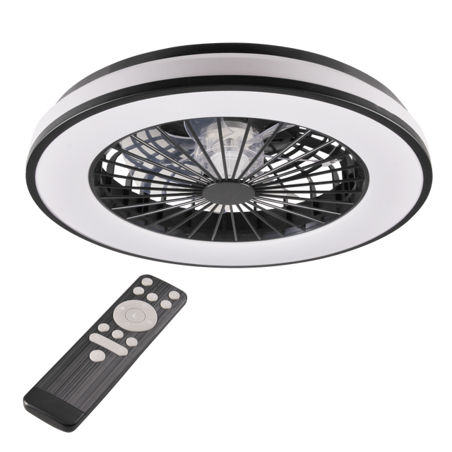 Lampowentylator Kenya czarny 50 cm LED Sanico