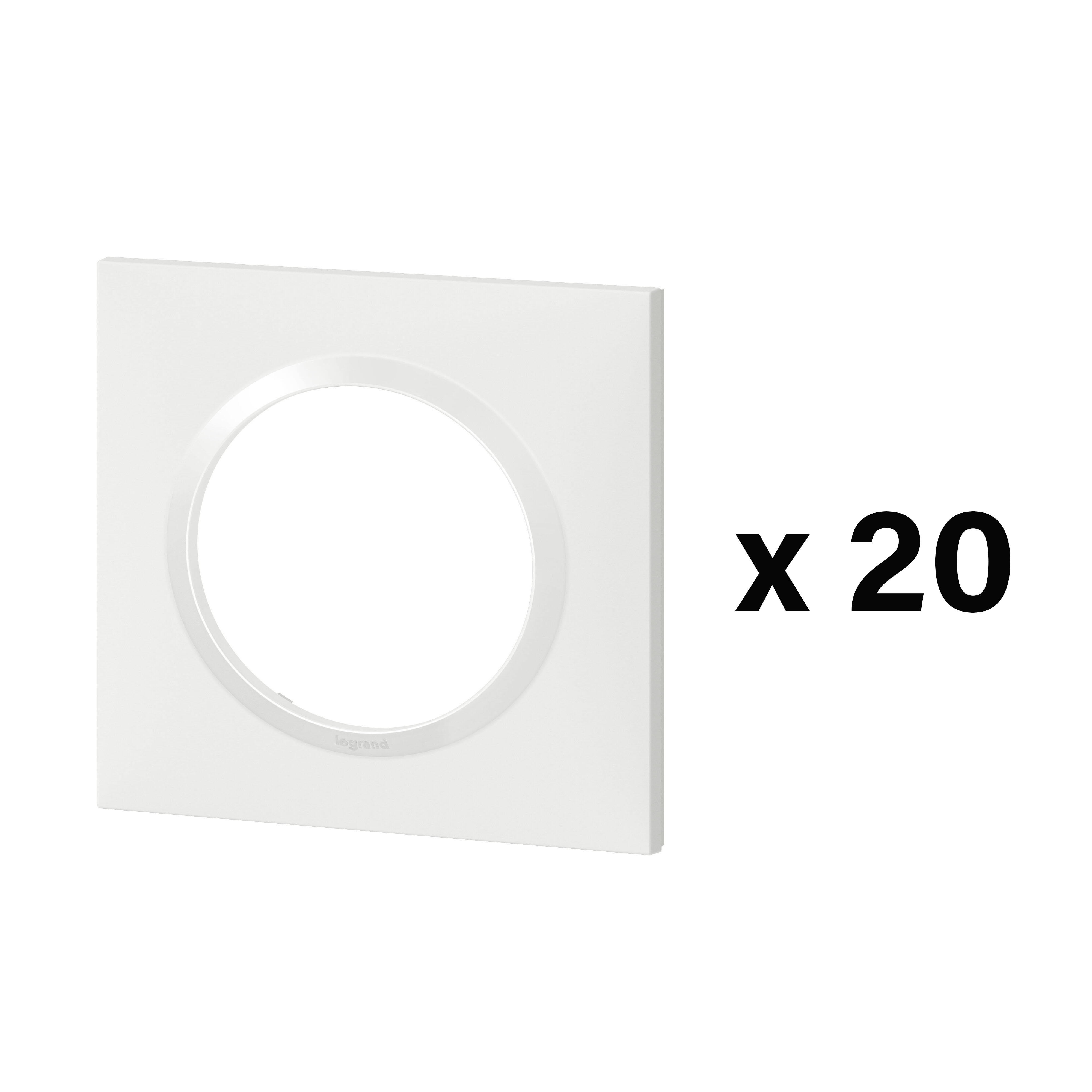 Lot de 20 plaques Dooxie, LEGRAND, blanc - 3