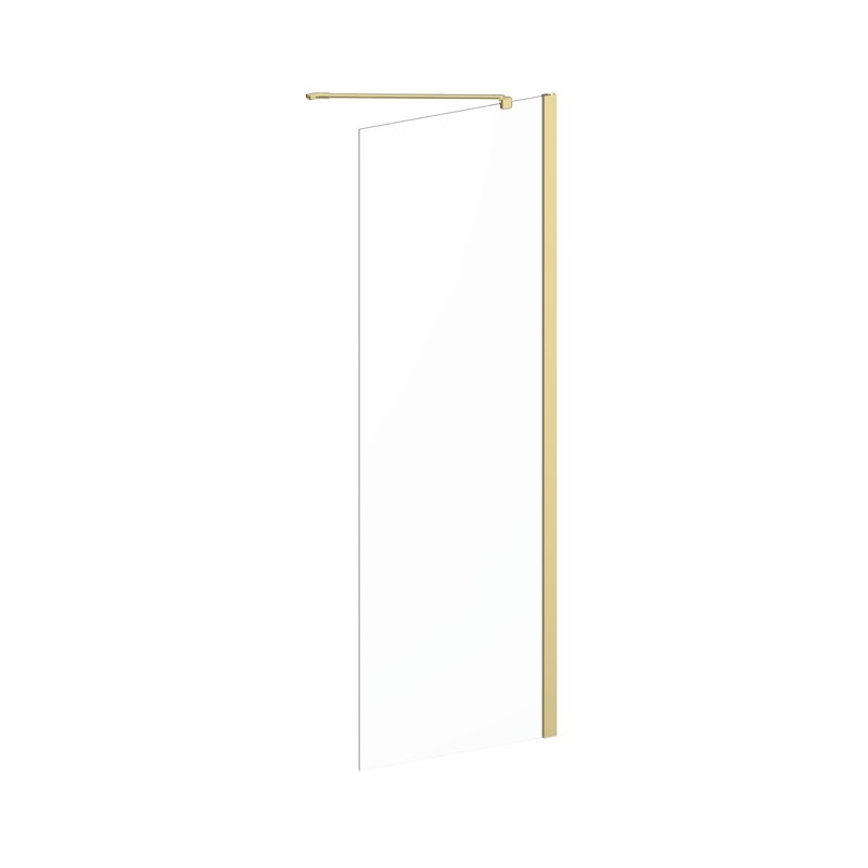 Ścianka prysznicowa do drzwi uchylnych Remix 70 x 195 cm złota Sensea
